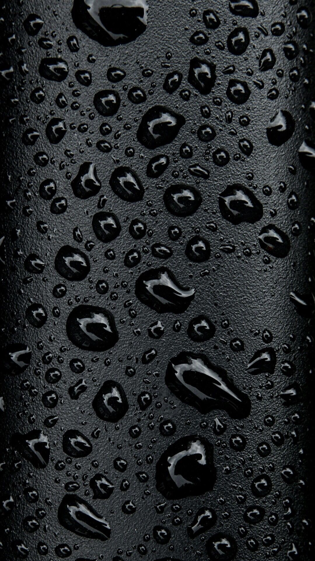 gocce acqua superficie nera, 1080x1920 Full HD Verticale, iPhone