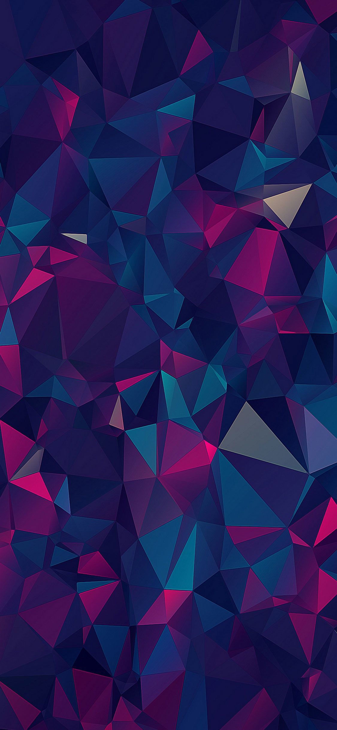poligoni astratti blu viola, 1125x2436 Full HD Verticale, iPhone Pro