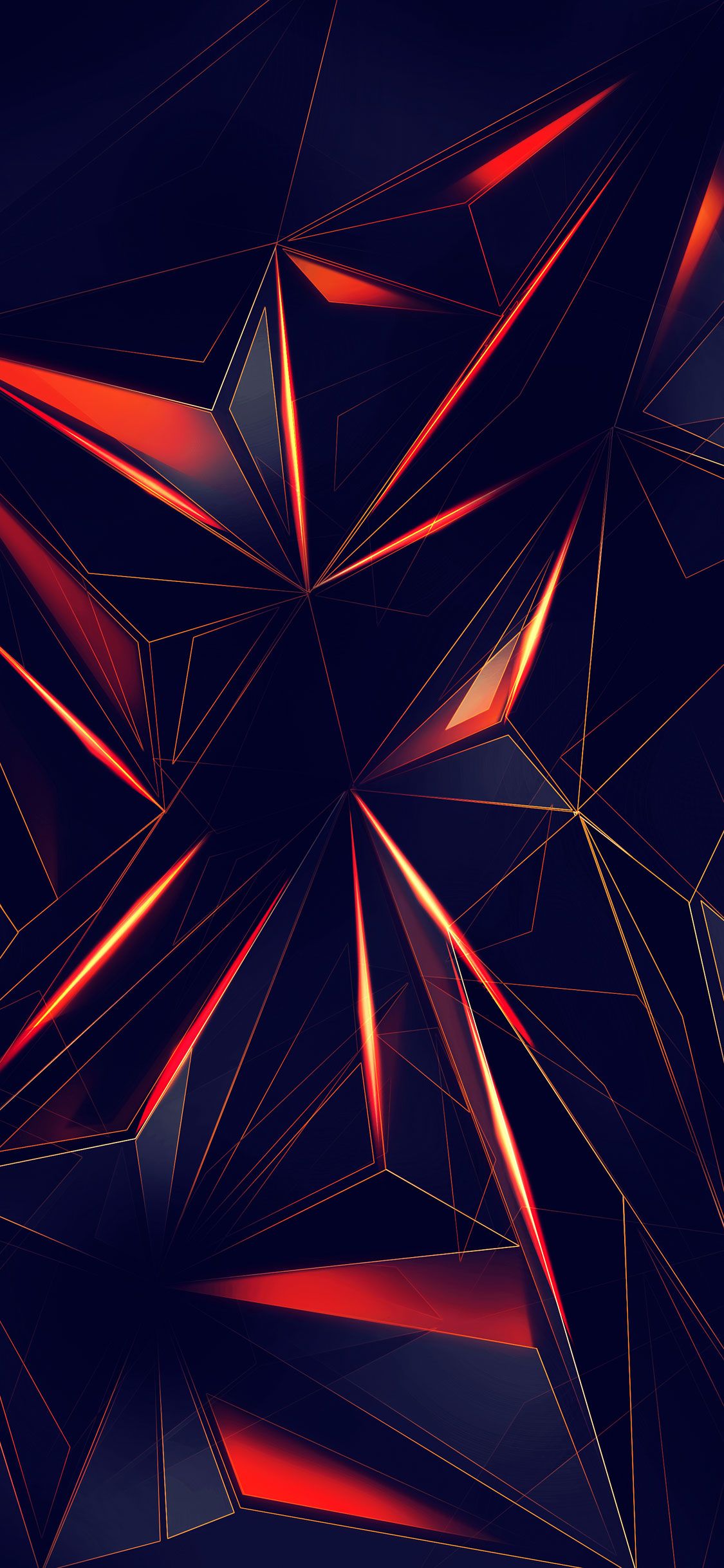 astratto geometrico nero rosso, 1125x2436 Verticale, iPhone Air