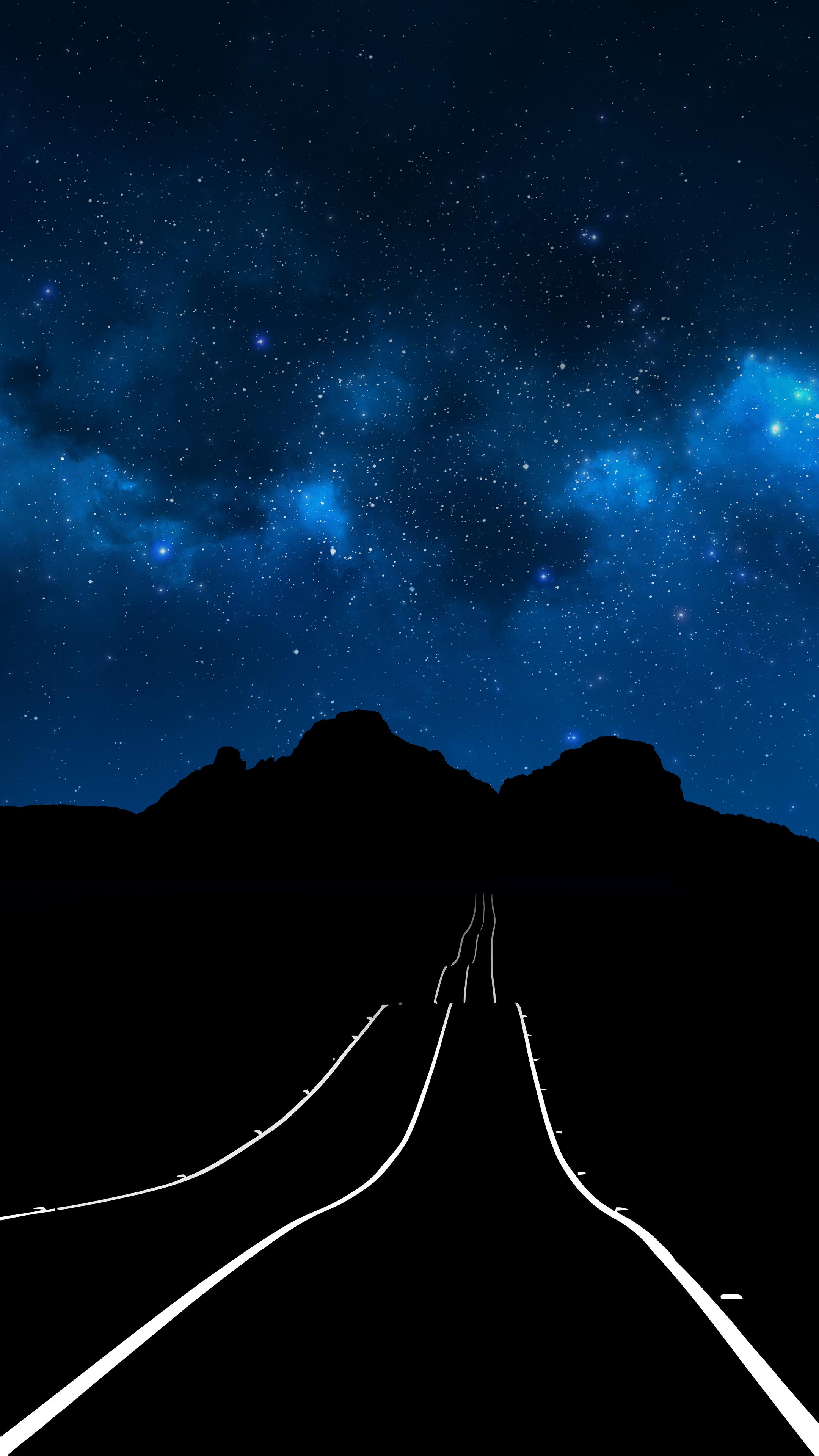 strada notturna cielo stellato, 2160x3840 Verticale, iPhone Air