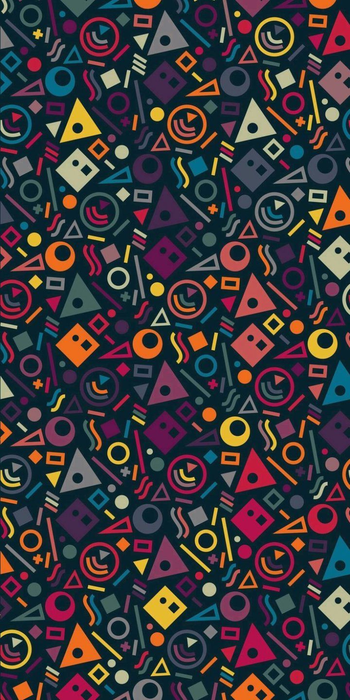 pattern geometrico figure colorate, 720x1440 Full HD Verticale, iPhone Pro Max