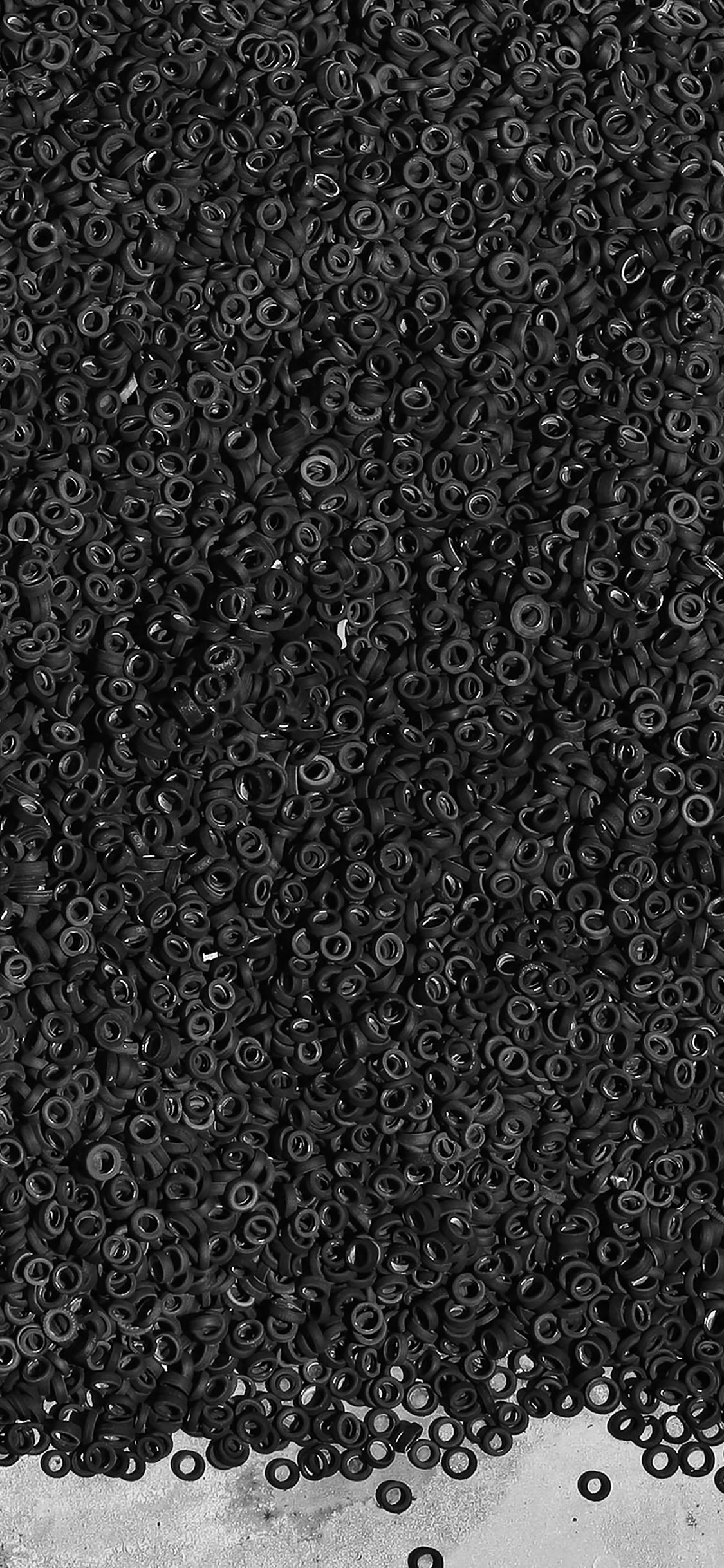 texture nera cerchi astratti, 1125x2436 Verticale, iPhone Air
