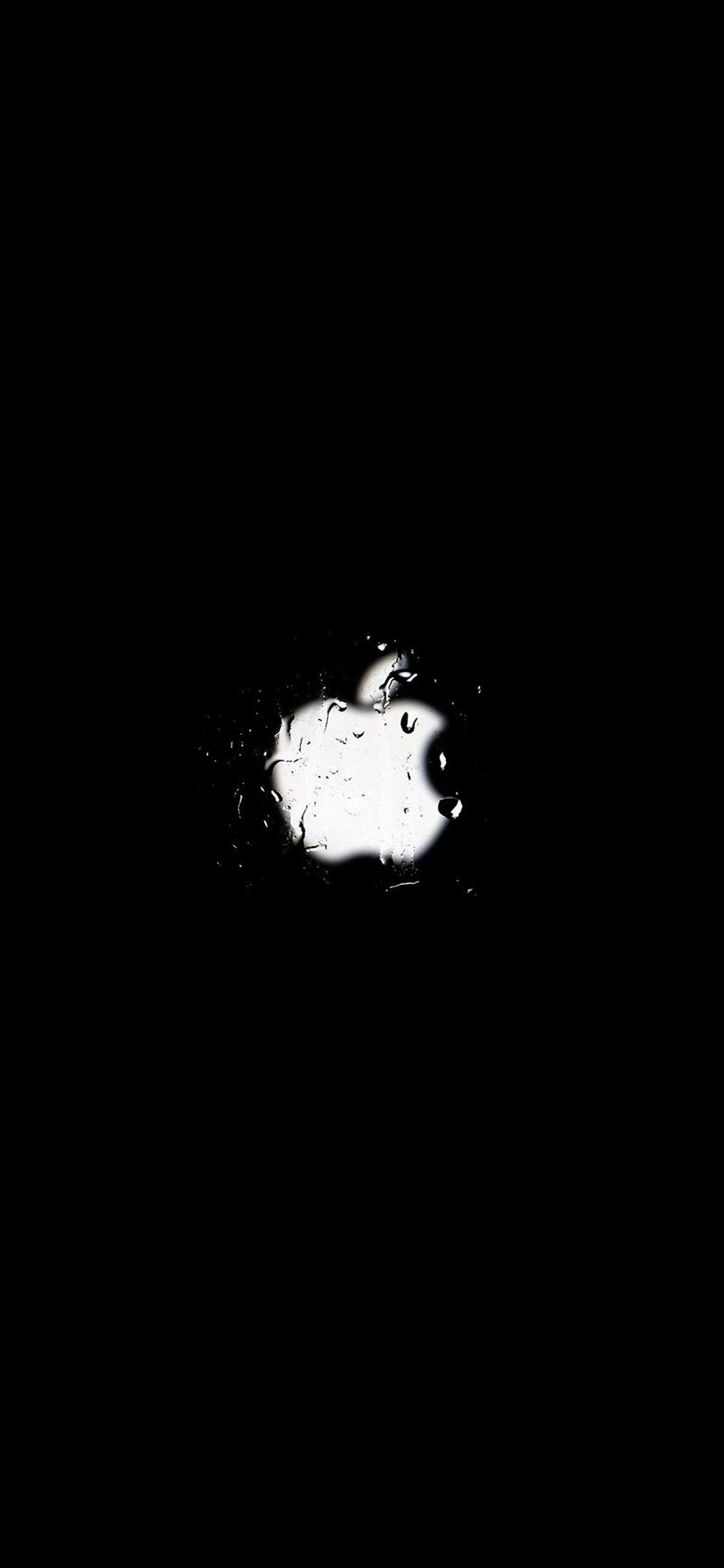 Logo Apple bianco nero, 828x1792 Verticale, iPhone