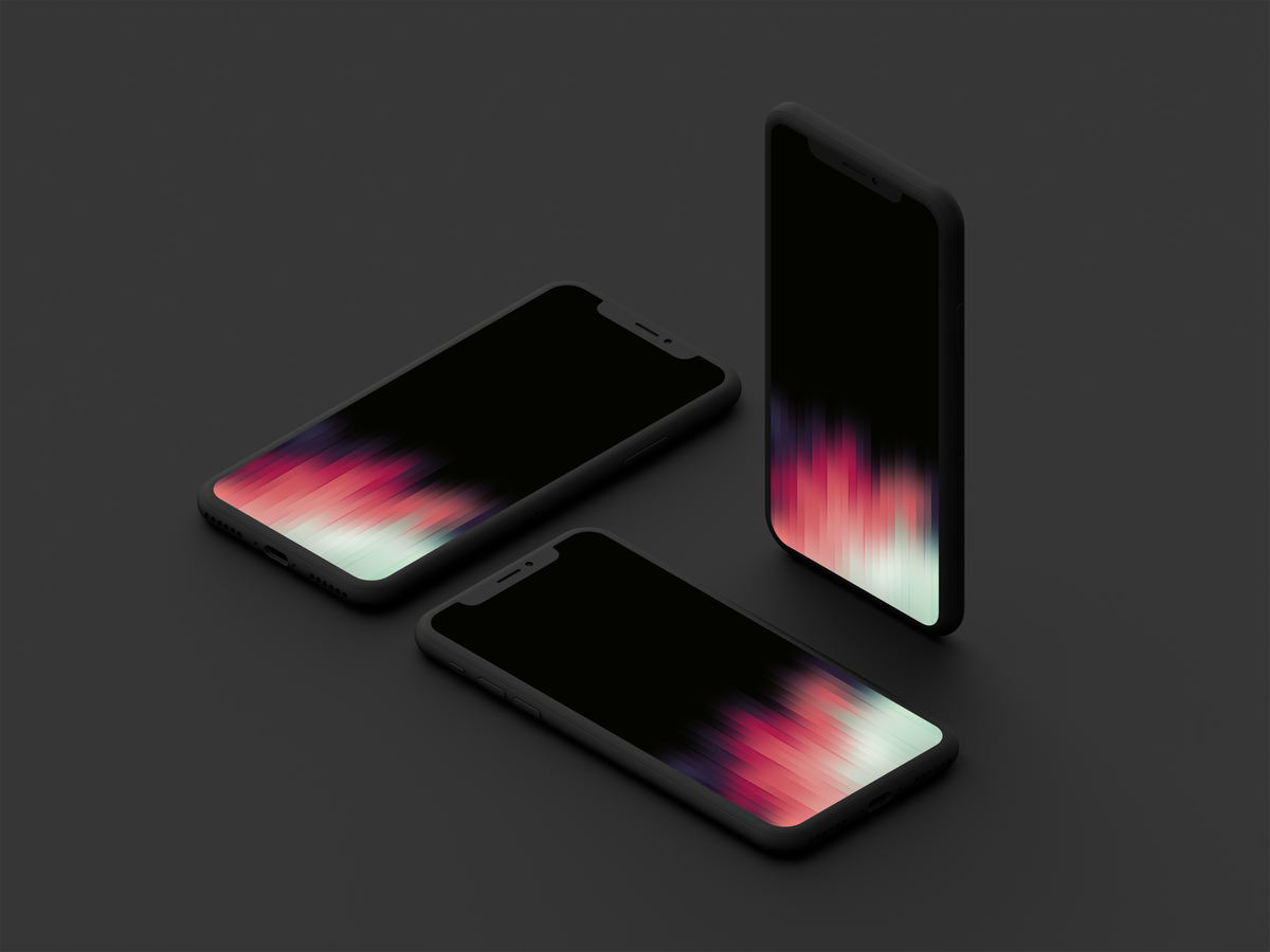 Smartphone neri con sfondo sfumato, 1200x900 HD, PC