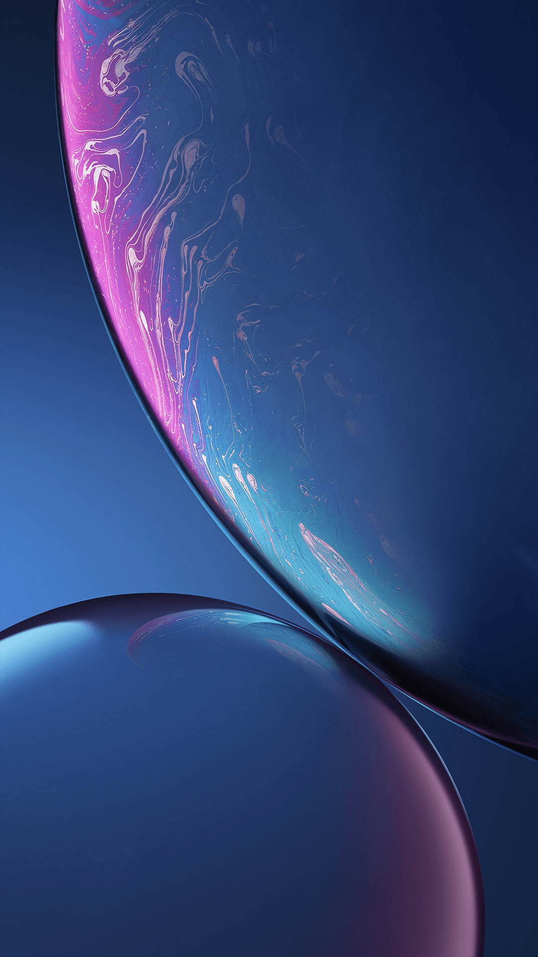 Bolle astratte blu viola, 1080x1920 Verticale, iPhone Pro Max