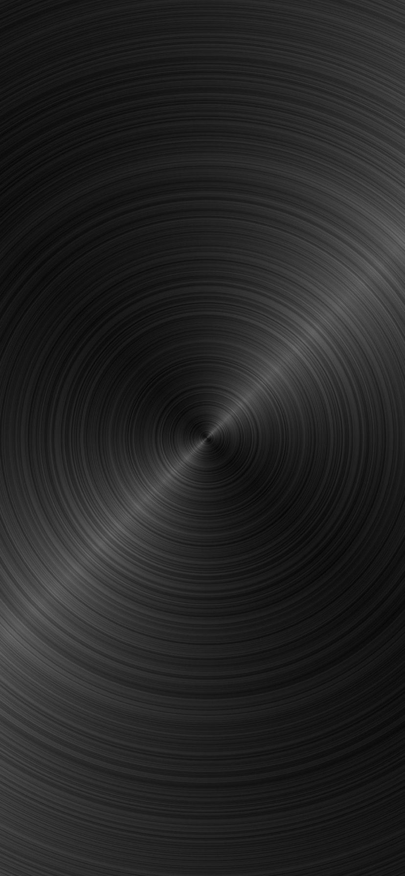 Texture metallica nera circolare, 828x1792 Verticale, iPhone