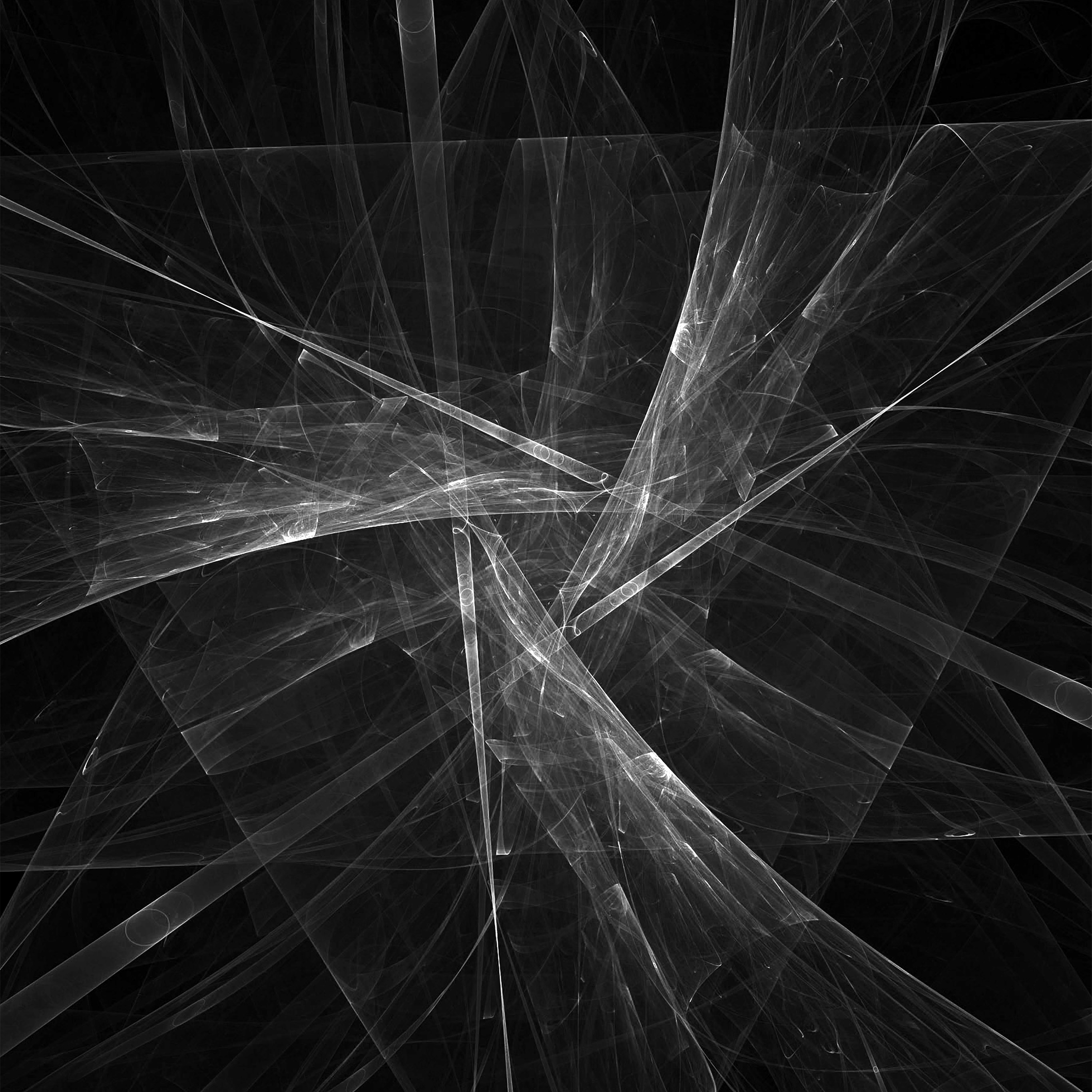 Linee astratte nere e grigie, 2732x2732 2K, PC