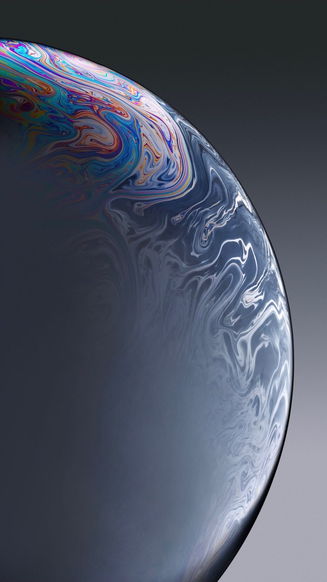 Sfera iridescente bolla astratta, 1080x1920 Verticale, iPhone Pro