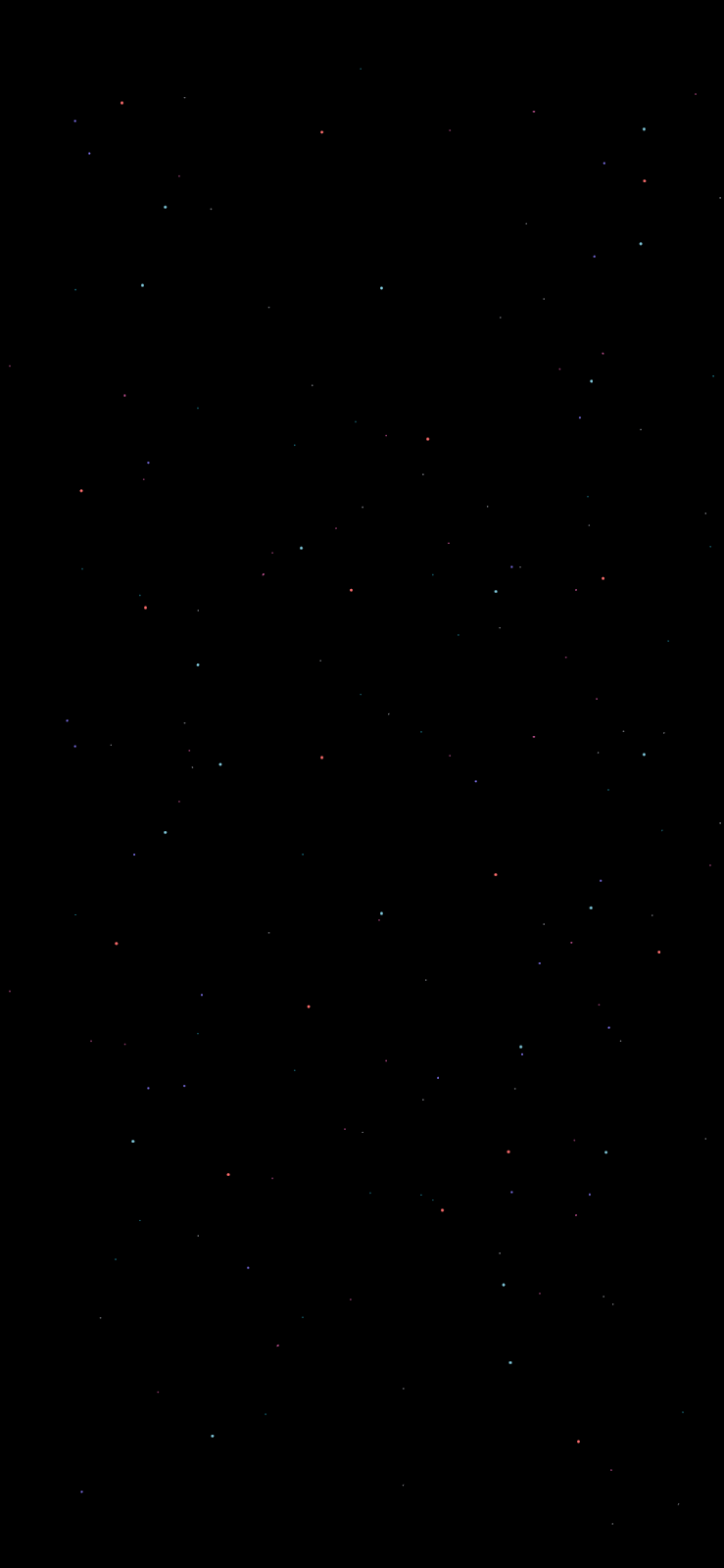 Cielo stellato nero, 739x1600 Verticale, iPhone Air