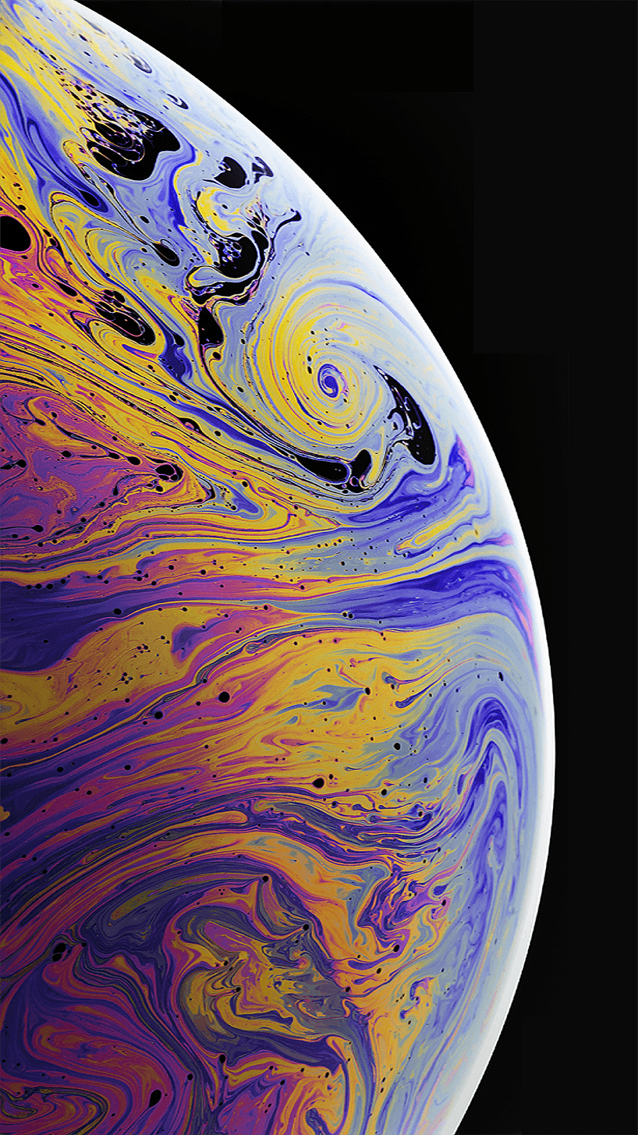 Sfera astratta viola oro, 900x1600 Verticale, iPhone