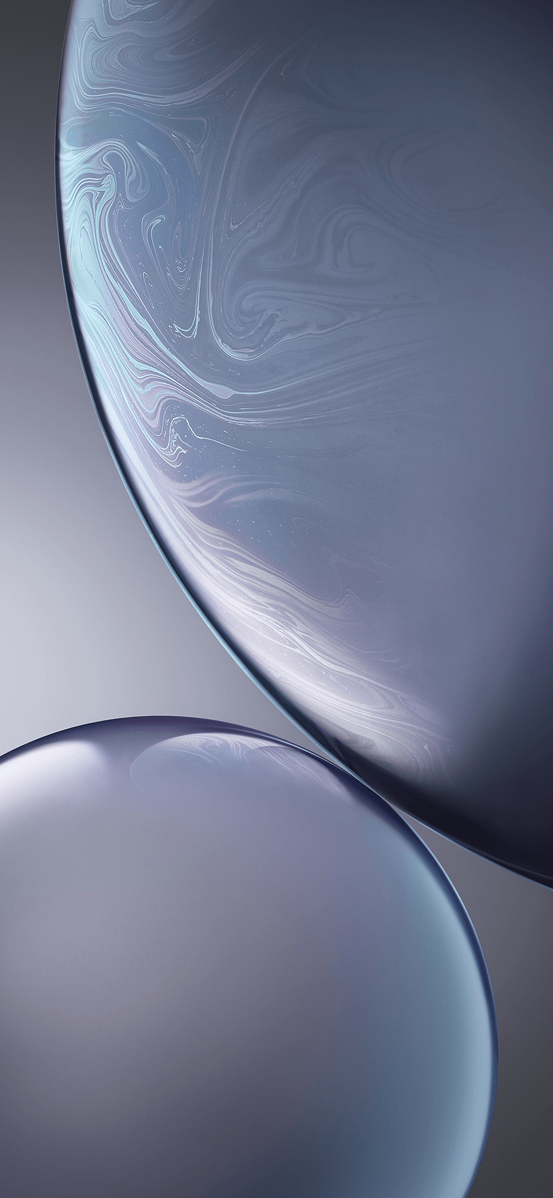 Sfere astratte grigio blu, 1125x2436 Full HD Verticale, iPhone Pro