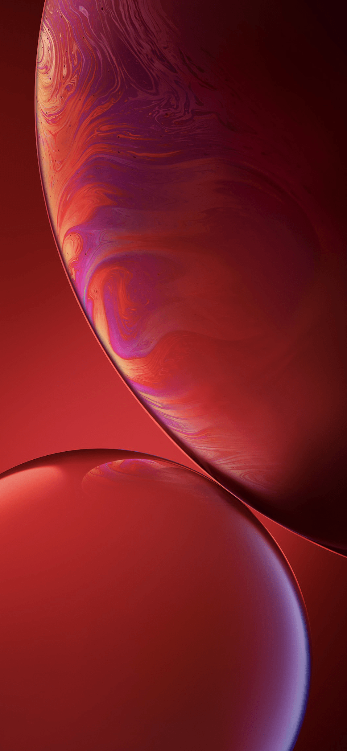 Bolle astratte rosse, 1125x2436 Verticale, iPhone Air