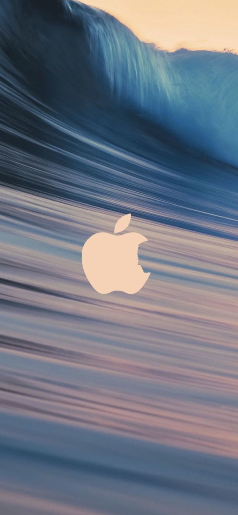 Onda astratta con logo Apple, 828x1792 Full HD Verticale, iPhone