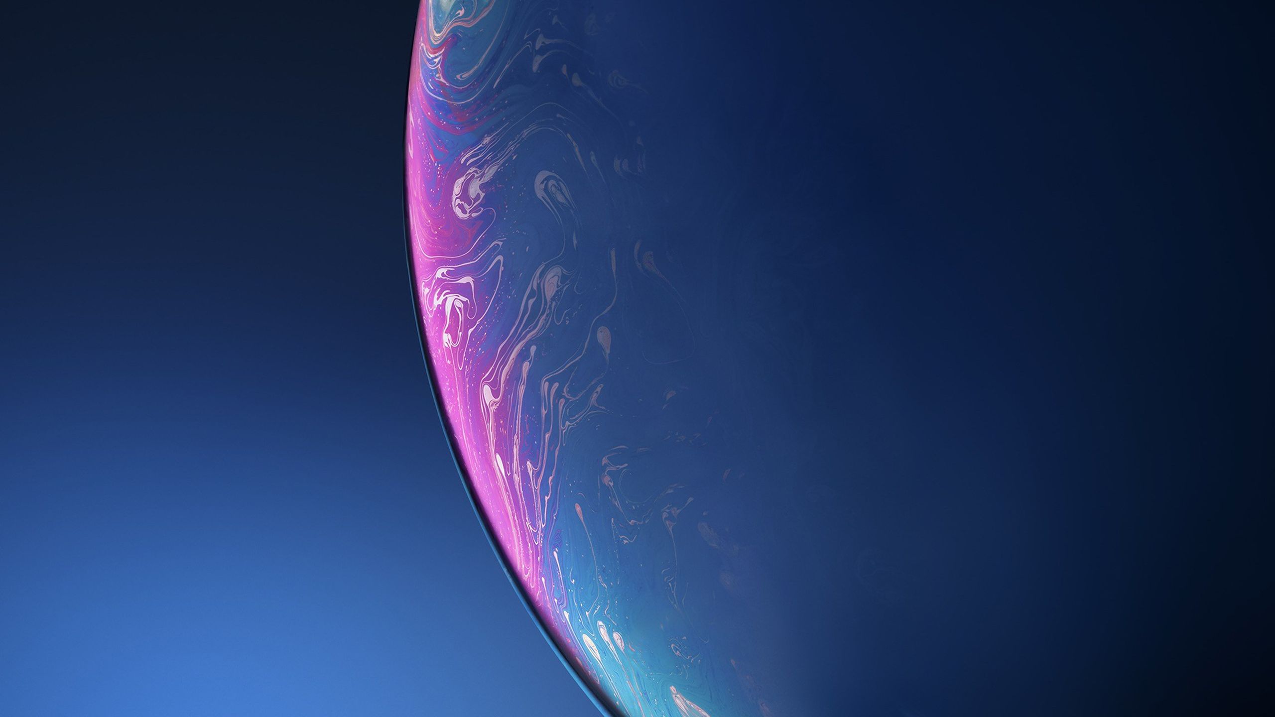 Sfera astratta blu rosa, 2560x1440 2K, Desktop