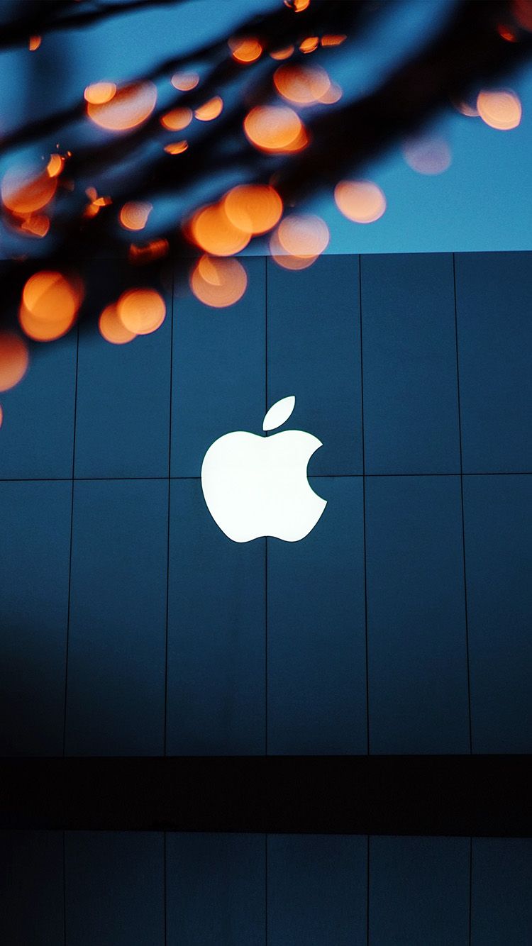 Logo Apple edificio notte, 750x1334 Verticale, iPhone Pro