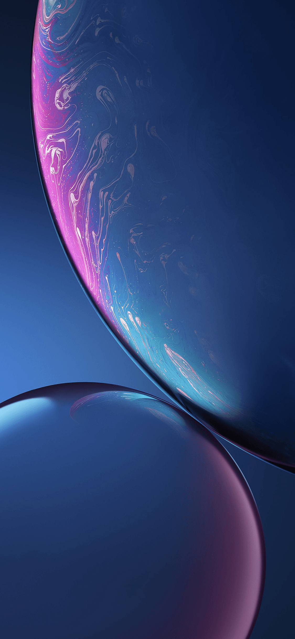 Sfere astratte blu viola, 1125x2436 Full HD Verticale, iPhone Plus