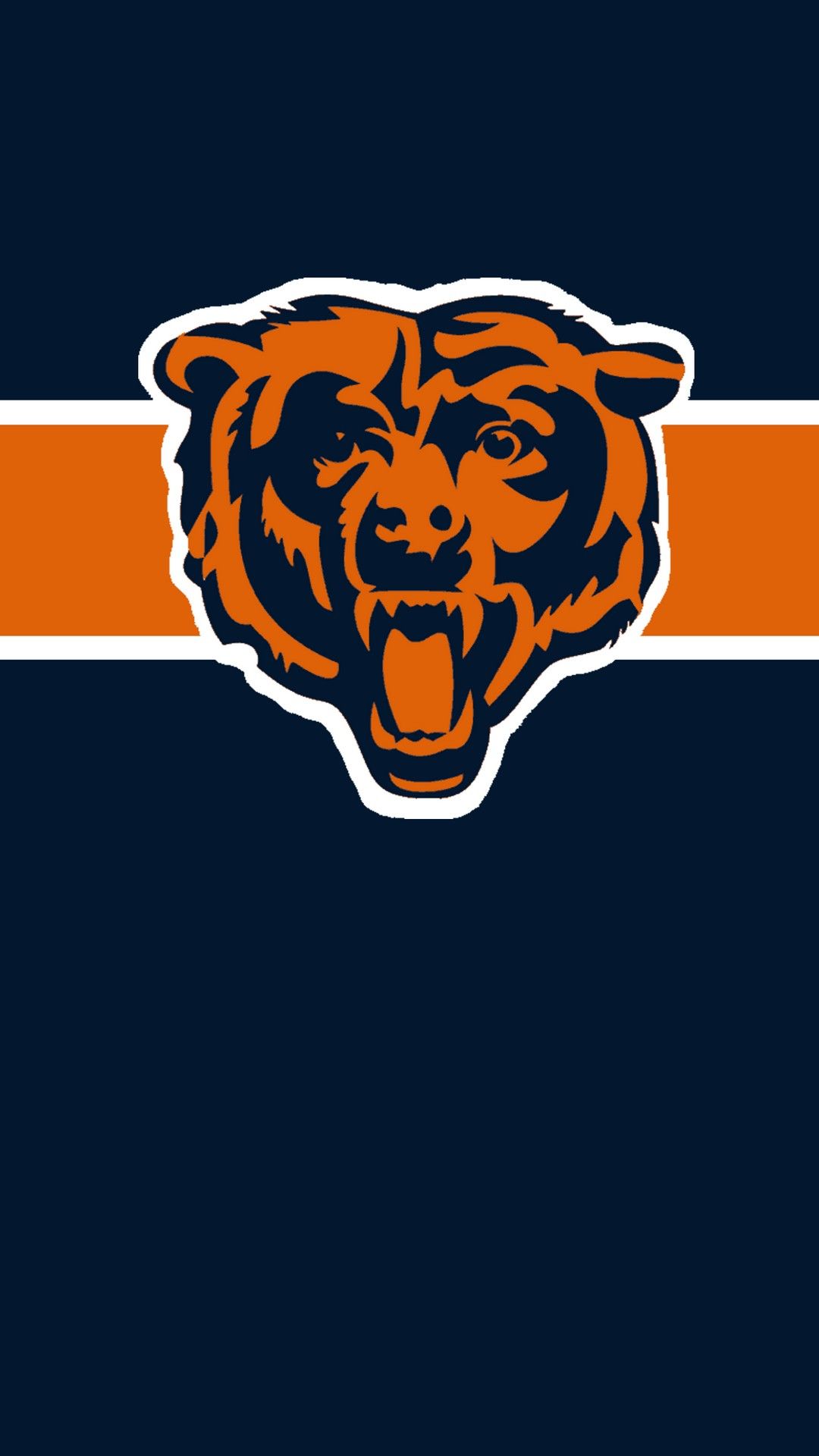 Logo Chicago Bears NFL, 1080x1920 Full HD Verticale, iPhone Plus