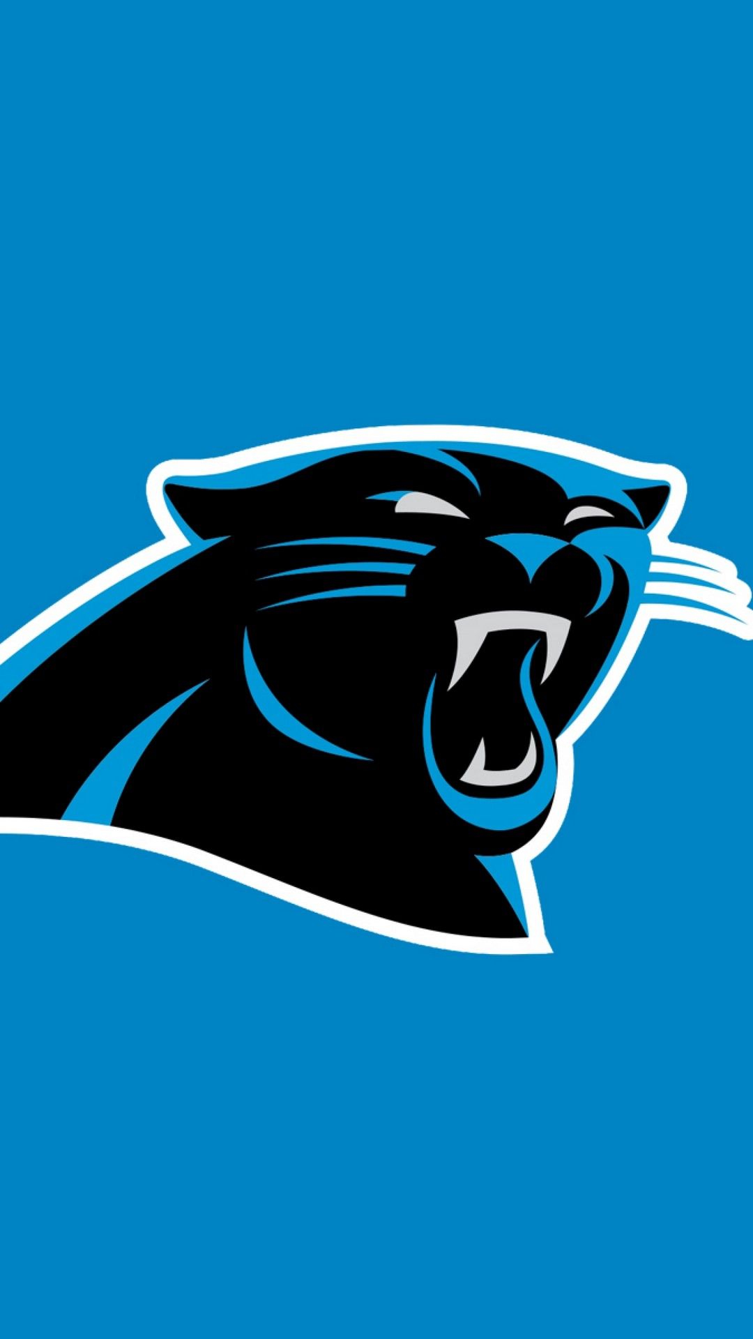 Logo Carolina Panthers pantera, football americano, 1080x1920 Full HD Verticale, iPhone Plus