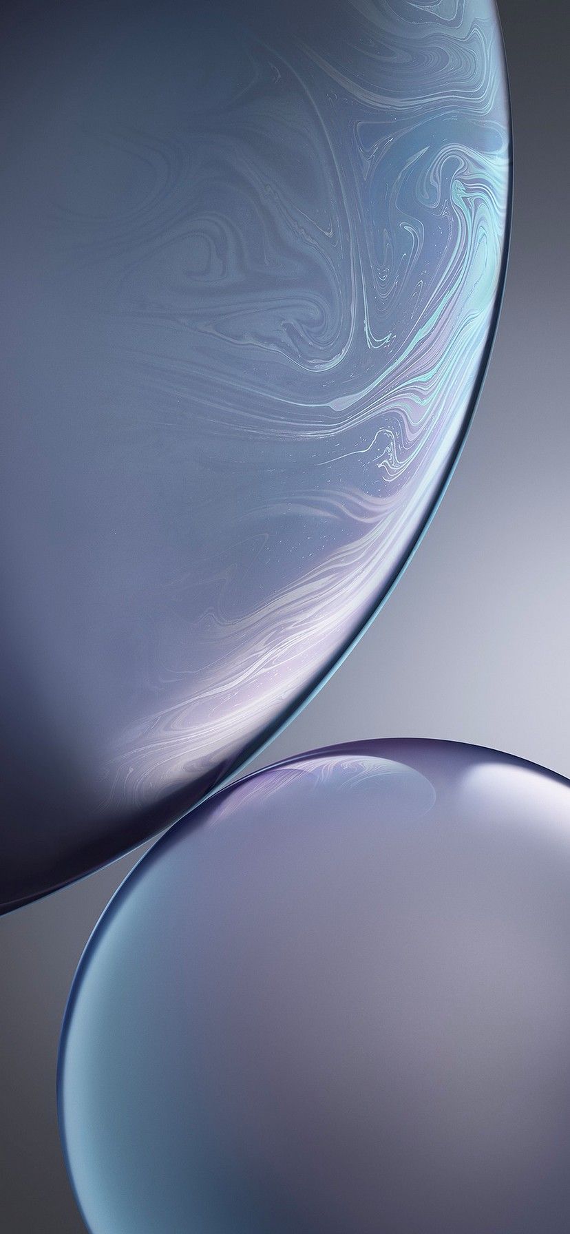 Sfere astratte grigio blu, 828x1792 Full HD Verticale, iPhone Pro Max