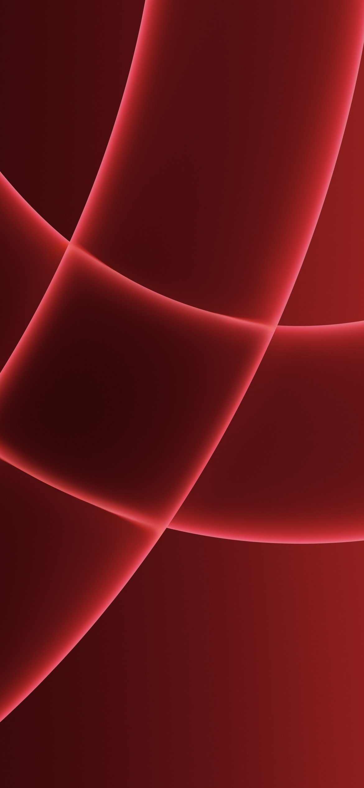 Sfondo astratto rosso curve, 1170x2532 Verticale, iPhone Air