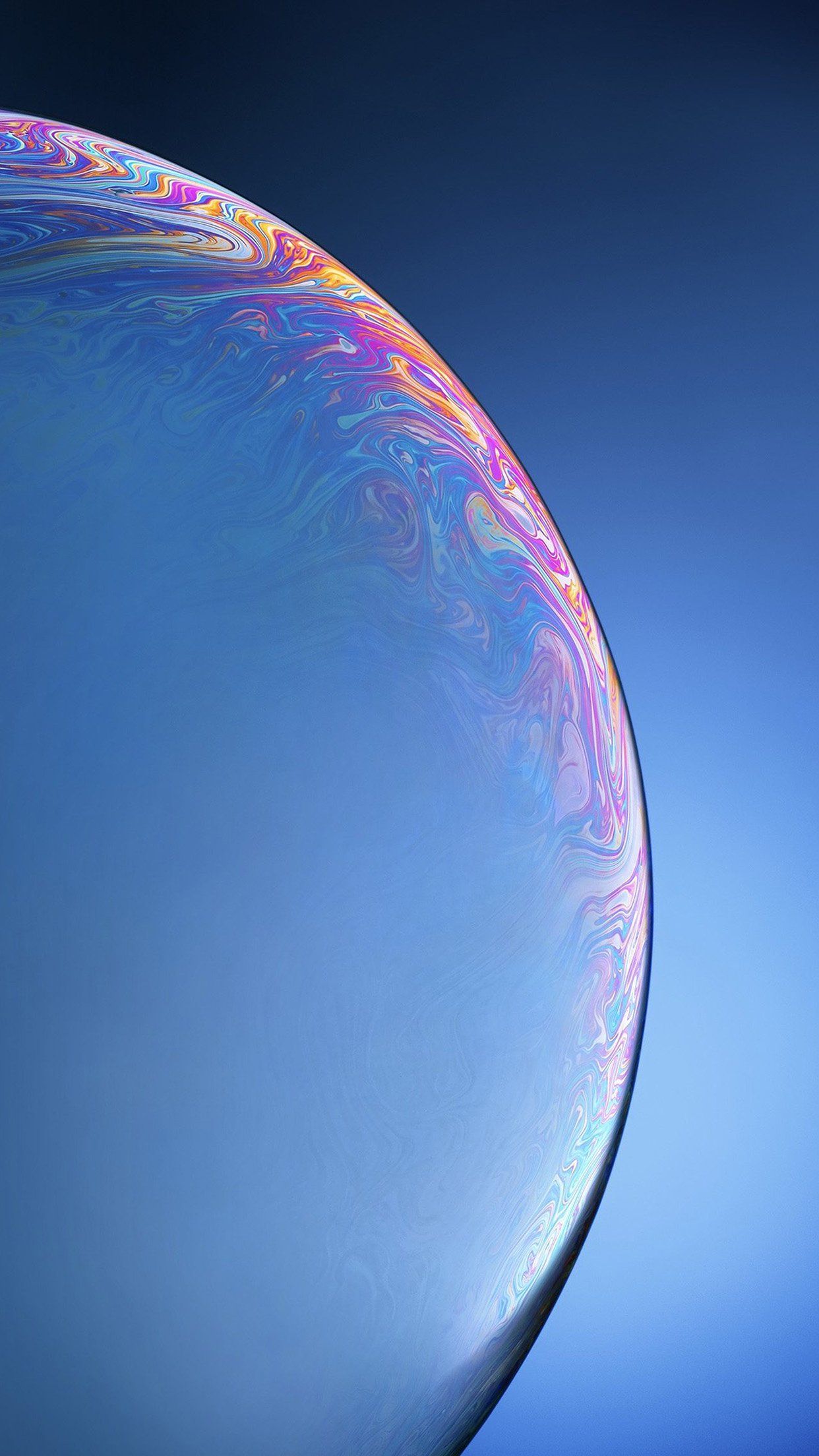 Bolla di sapone iridescente, 1242x2208 Verticale, iPhone Pro