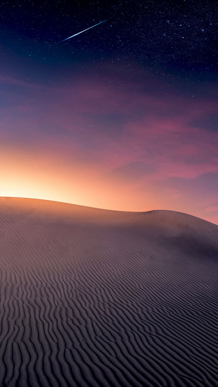 Deserto al tramonto stellato, 736x1308 Full HD Verticale, iPhone Pro