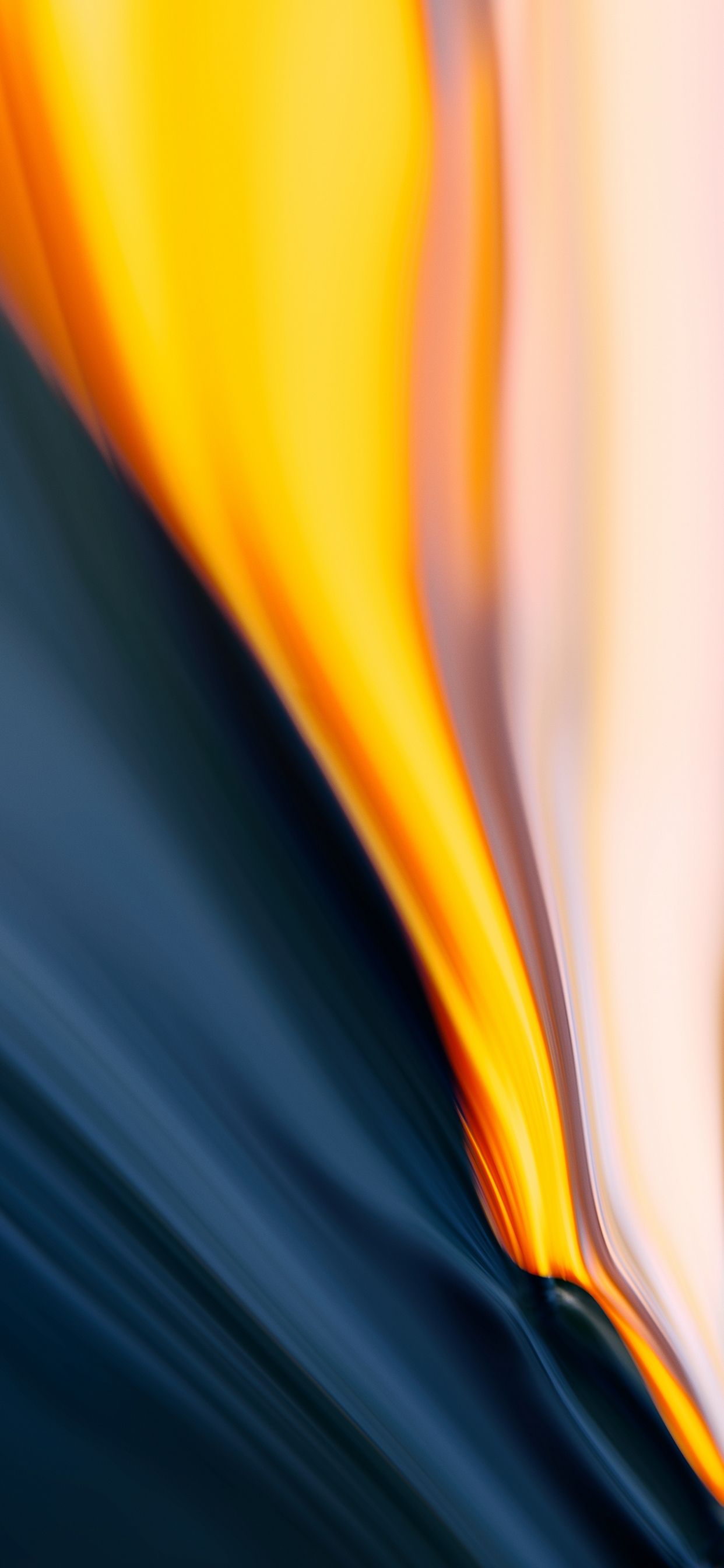 Astratto fluido arancione blu, 1242x2688 Full HD Verticale, iPhone Pro
