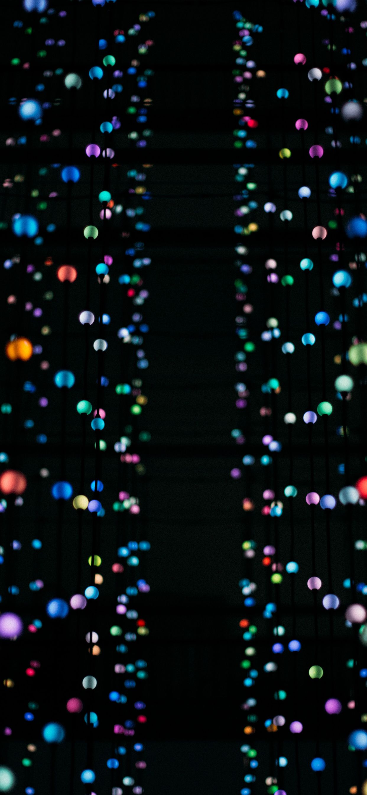 bolle colorate su nero, 1242x2688 Full HD Verticale, iPhone Plus