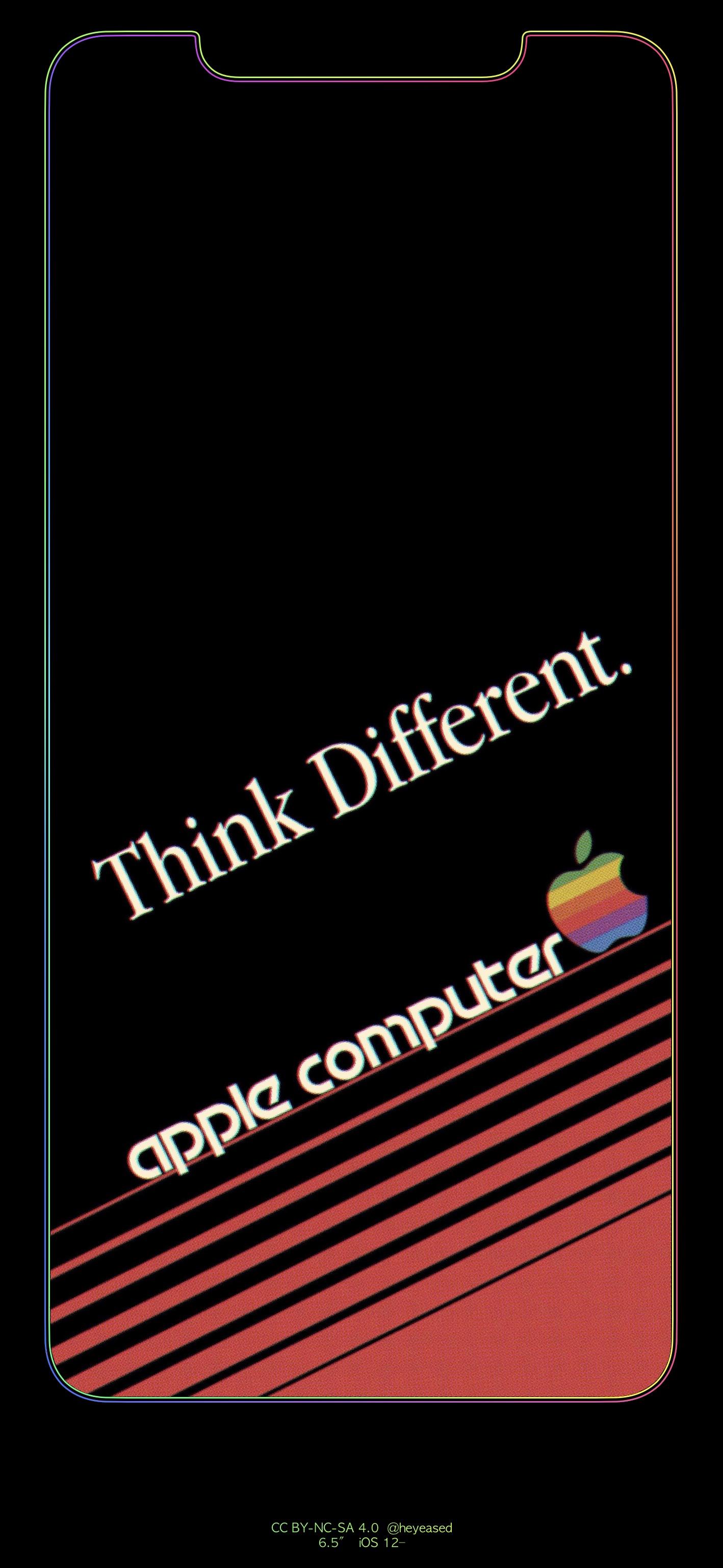 Apple Computer logo retro, azienda tech, 1418x3072 Verticale, iPhone Pro