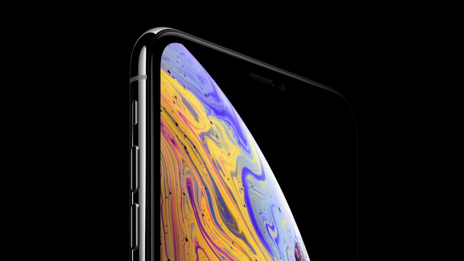 iPhone XS oro sfondo nero, 1600x900 HD Ready, Laptop