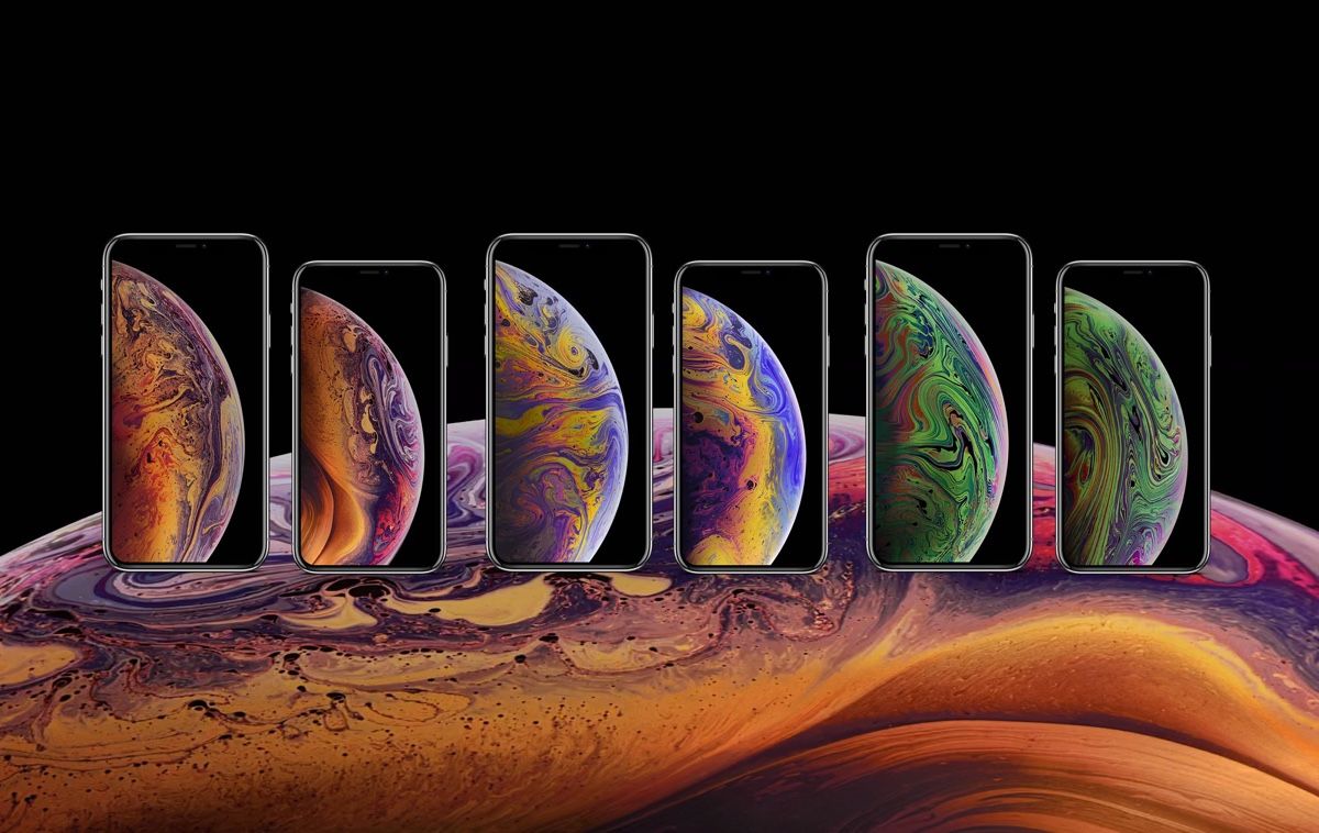 iPhone Xs sfondi colorati marmo, 1200x758 HD, Desktop