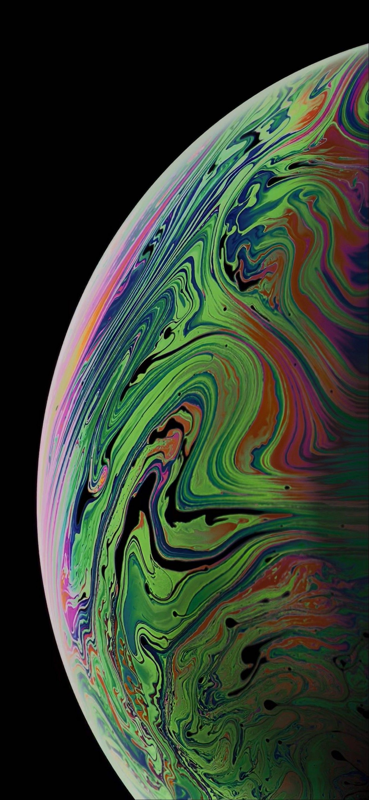 Bolla sapone iridescente sfera, 1242x2688 Full HD Verticale, iPhone Pro