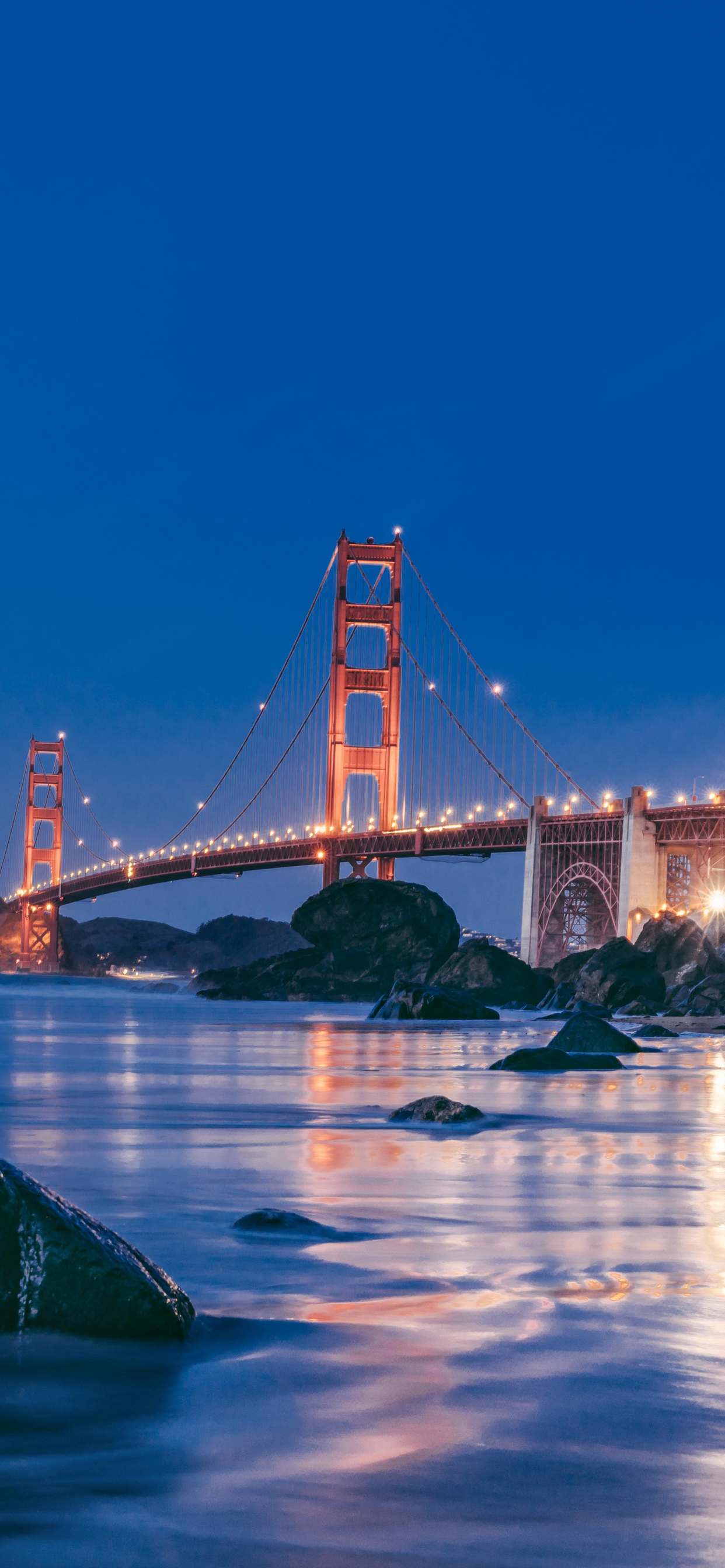 Golden Gate Bridge notte, 1242x2688 Full HD Verticale, iPhone Pro Max
