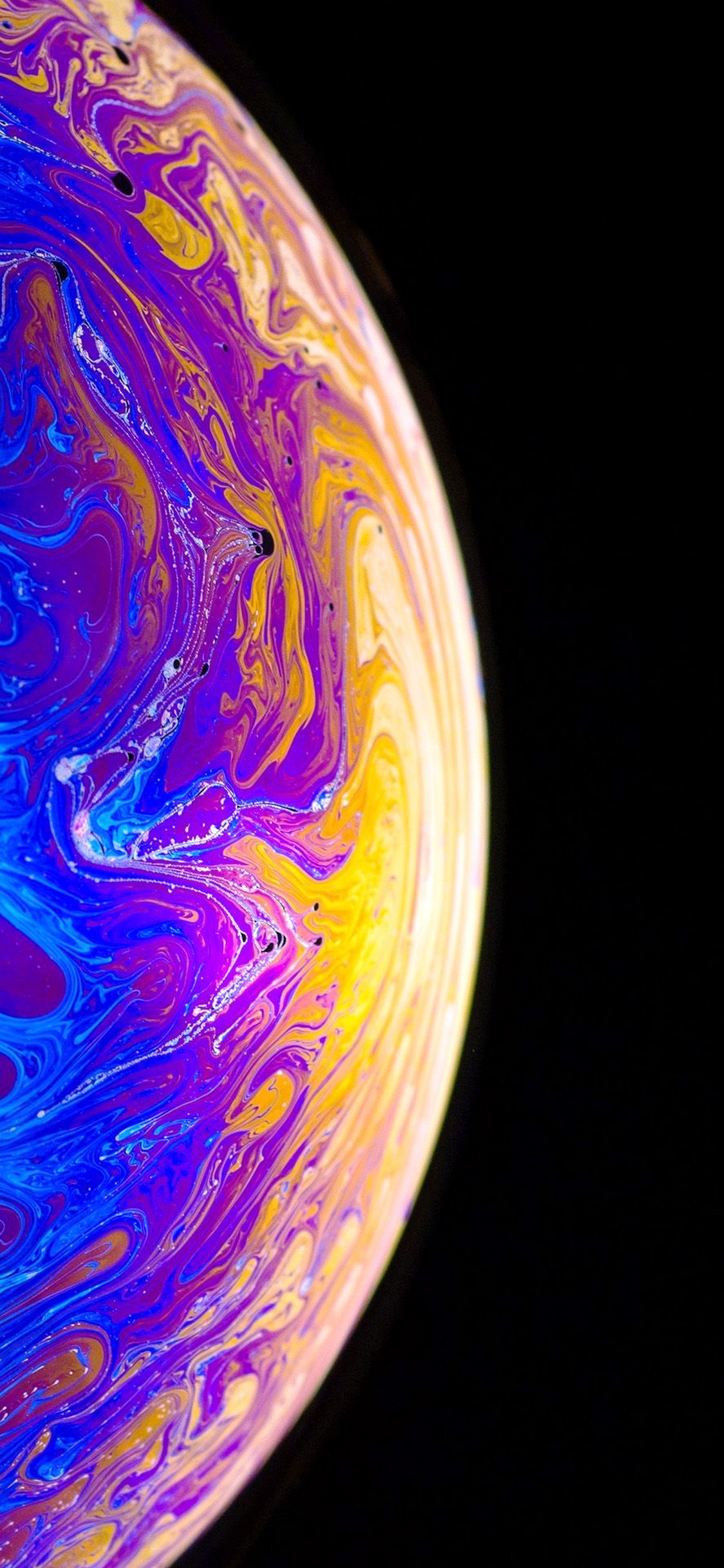 Sfera astratta iridescente colorata, 1125x2436 Verticale, iPhone Pro