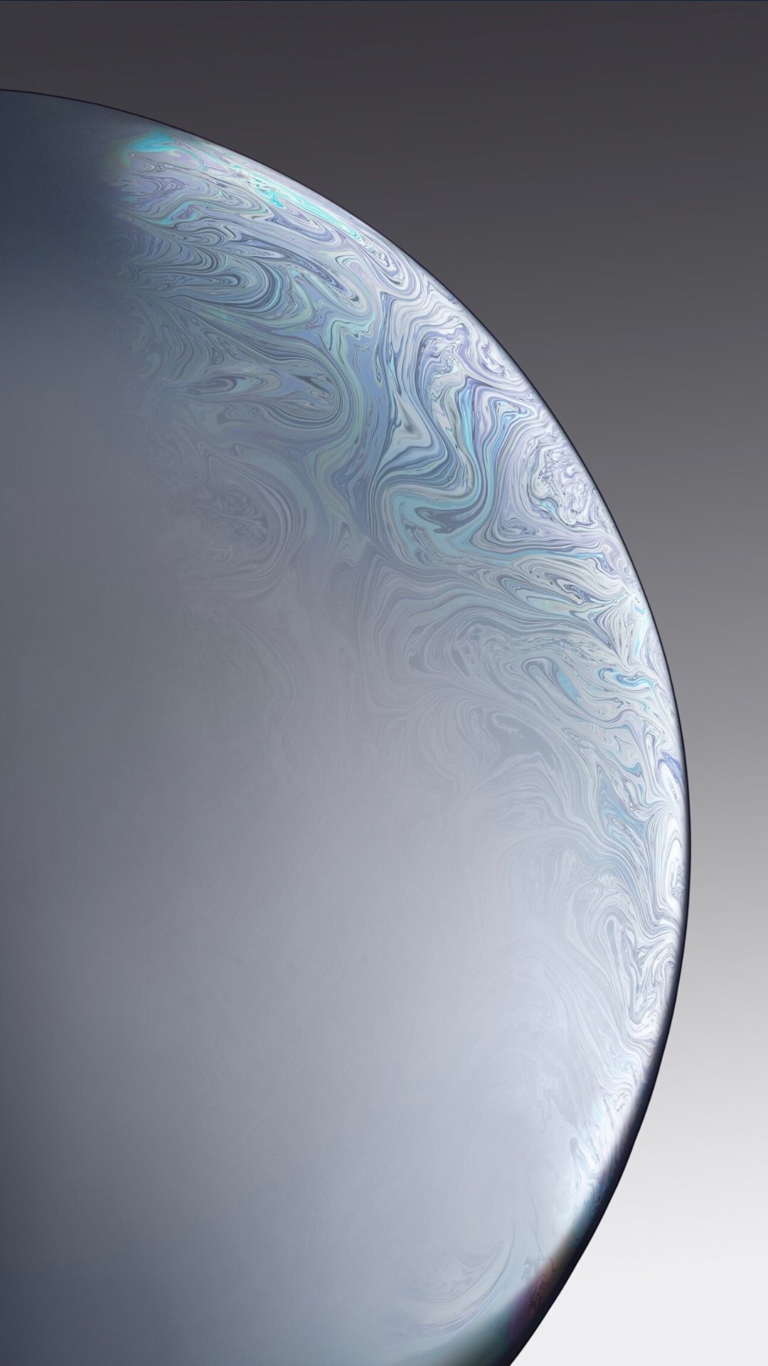 Sfera liquida astratta grigio-argento, 1080x1920 Full HD Verticale, iPhone Air