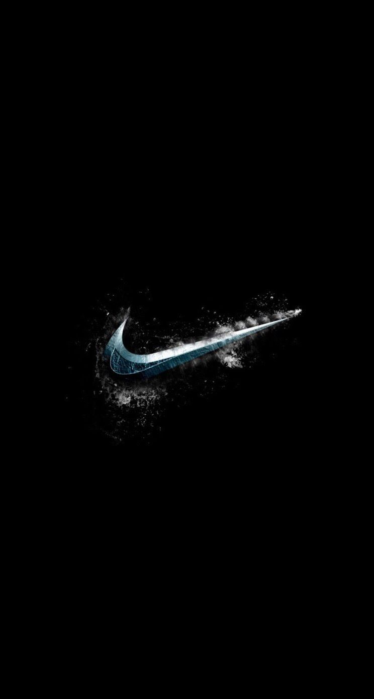 Logo Nike splash blu, swoosh, sfondi Popolari, 744x1392 Full HD Verticale, iPhone Pro Max