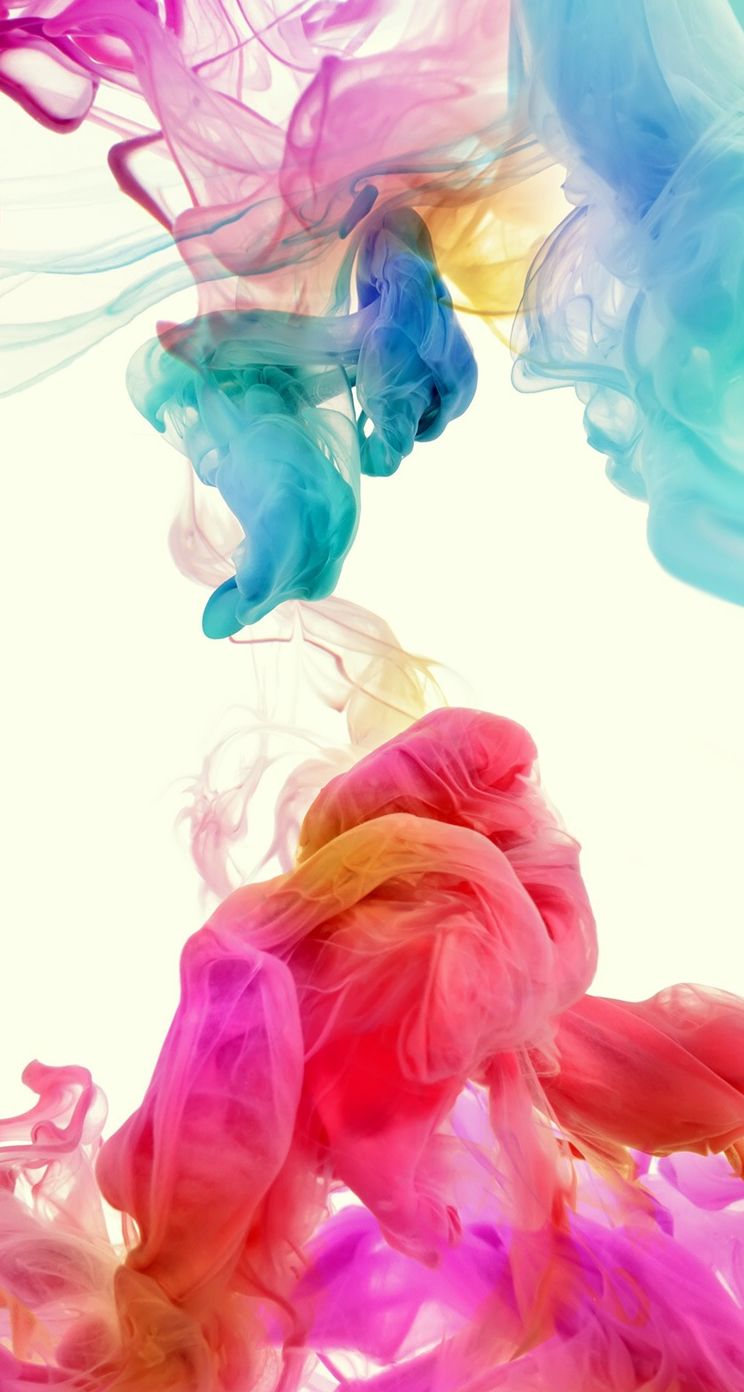 Fumo colorato astratto acquerello, sfondi Popolari, 744x1392 Verticale, iPhone Pro