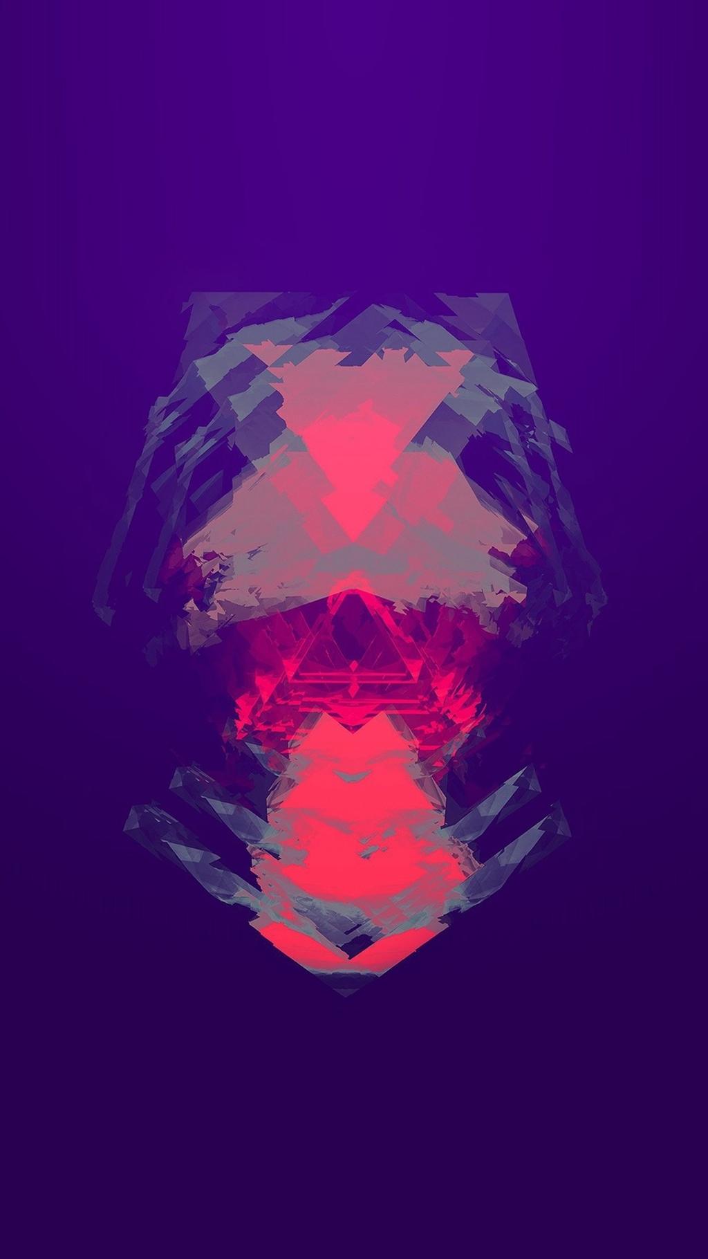 Forma astratta geometrica viola rosa, sfondi Popolari, 1024x1820 Full HD Verticale, iPhone Pro Max