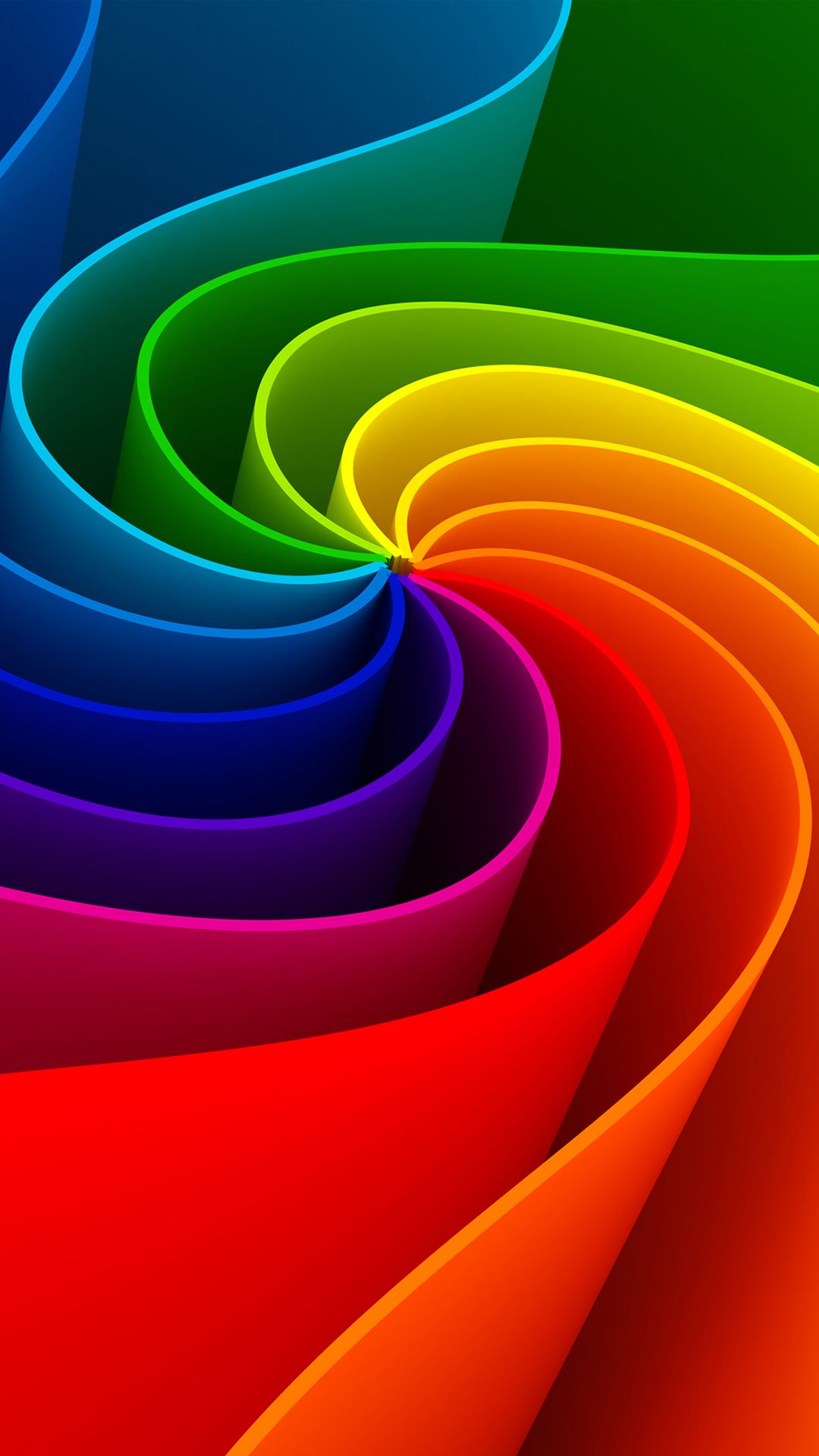 Spirale astratta arcobaleno, sfondi Popolari, 1080x1920 Verticale, iPhone Pro Max