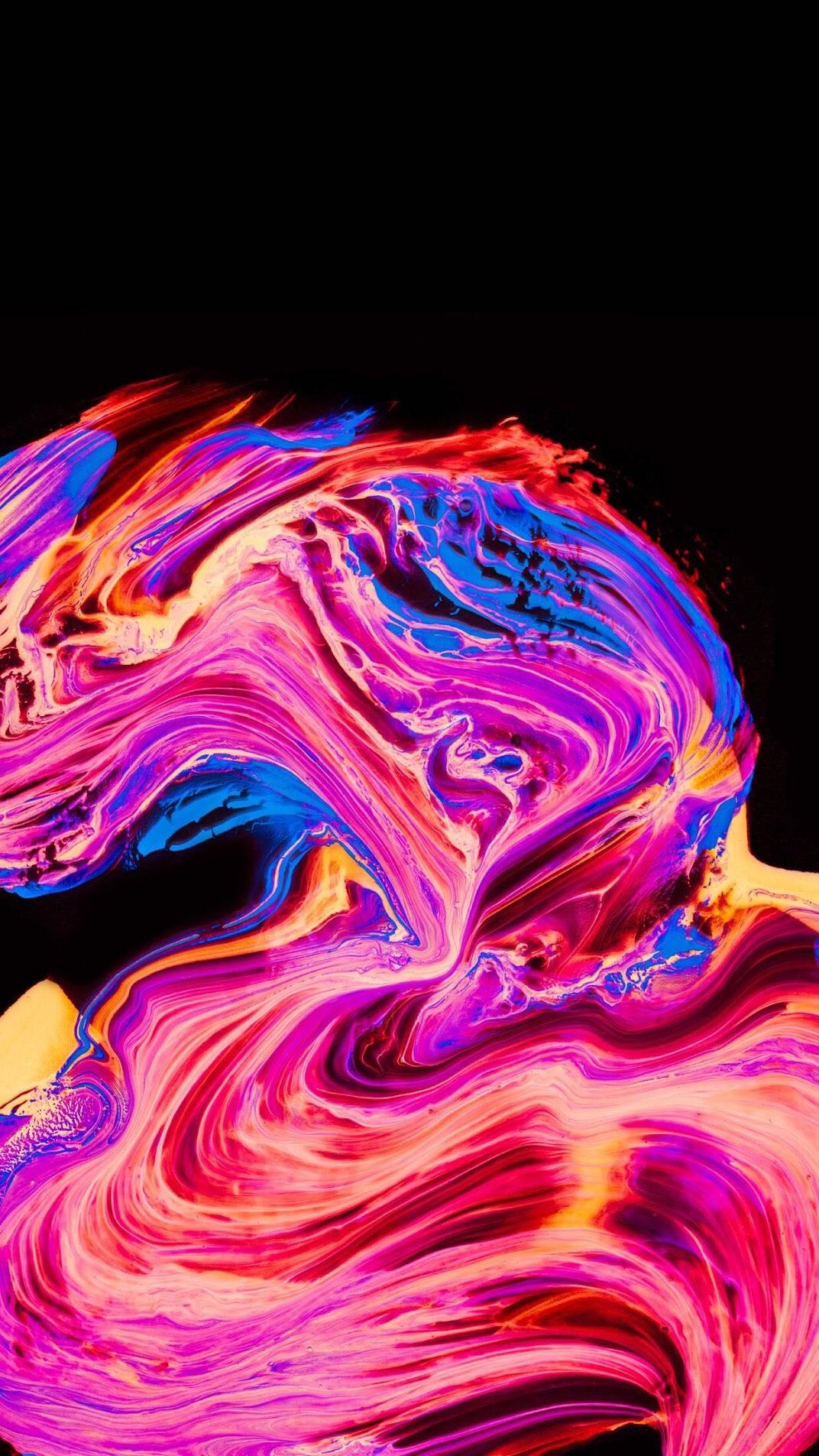 Vortice colorato astratto amoled, sfondi Popolari, 1072x1905 Full HD Verticale, iPhone Plus