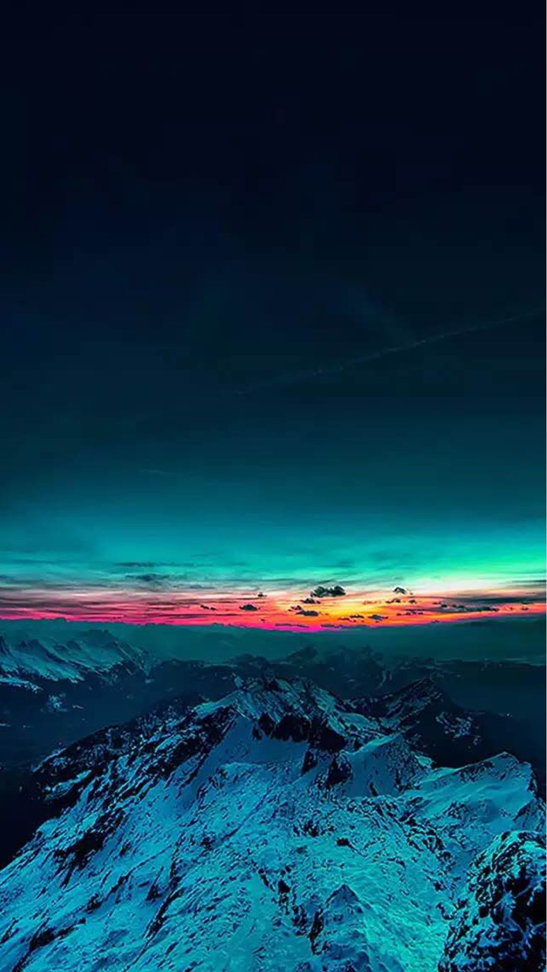 Montagne innevate al tramonto, sfondi Popolari, 1080x1920 Full HD Verticale, iPhone Pro