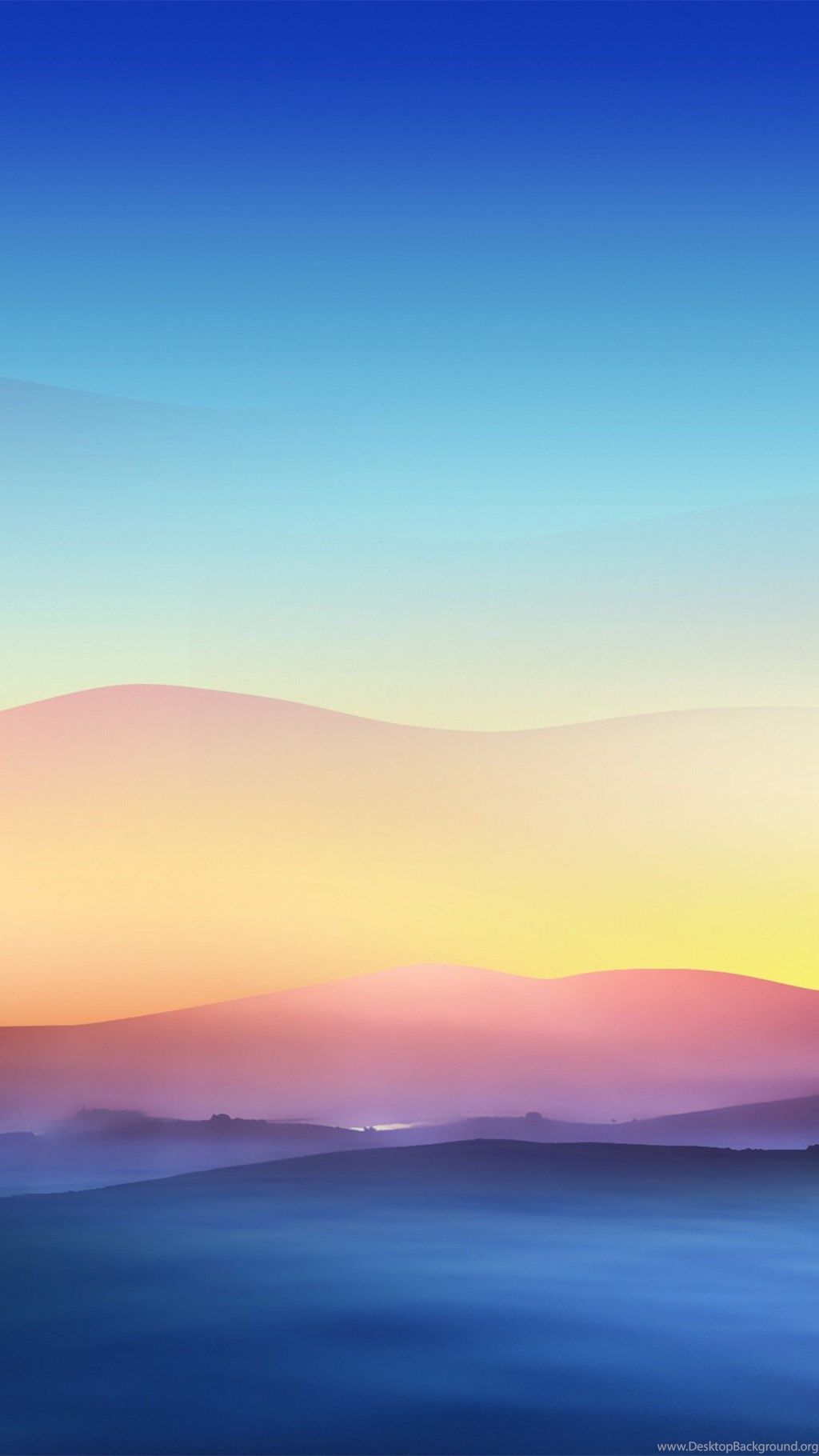 Tramonto colline sfumate, sfondi Popolari, 1024x1820 Full HD Verticale, iPhone Plus