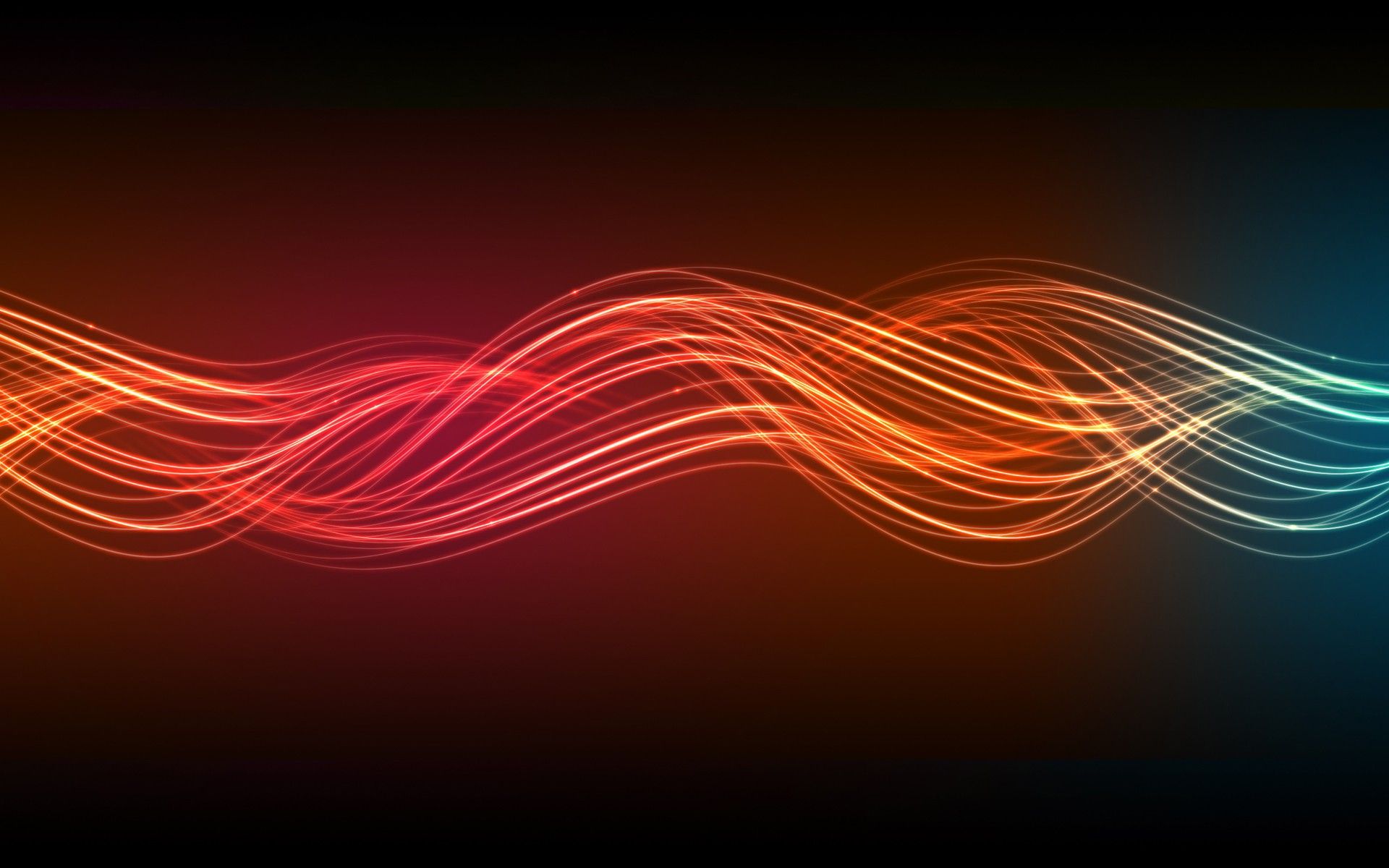 Onde luminose astratte arancioni, sfondi Popolari, 1920x1200 Full HD+, PC Desktop