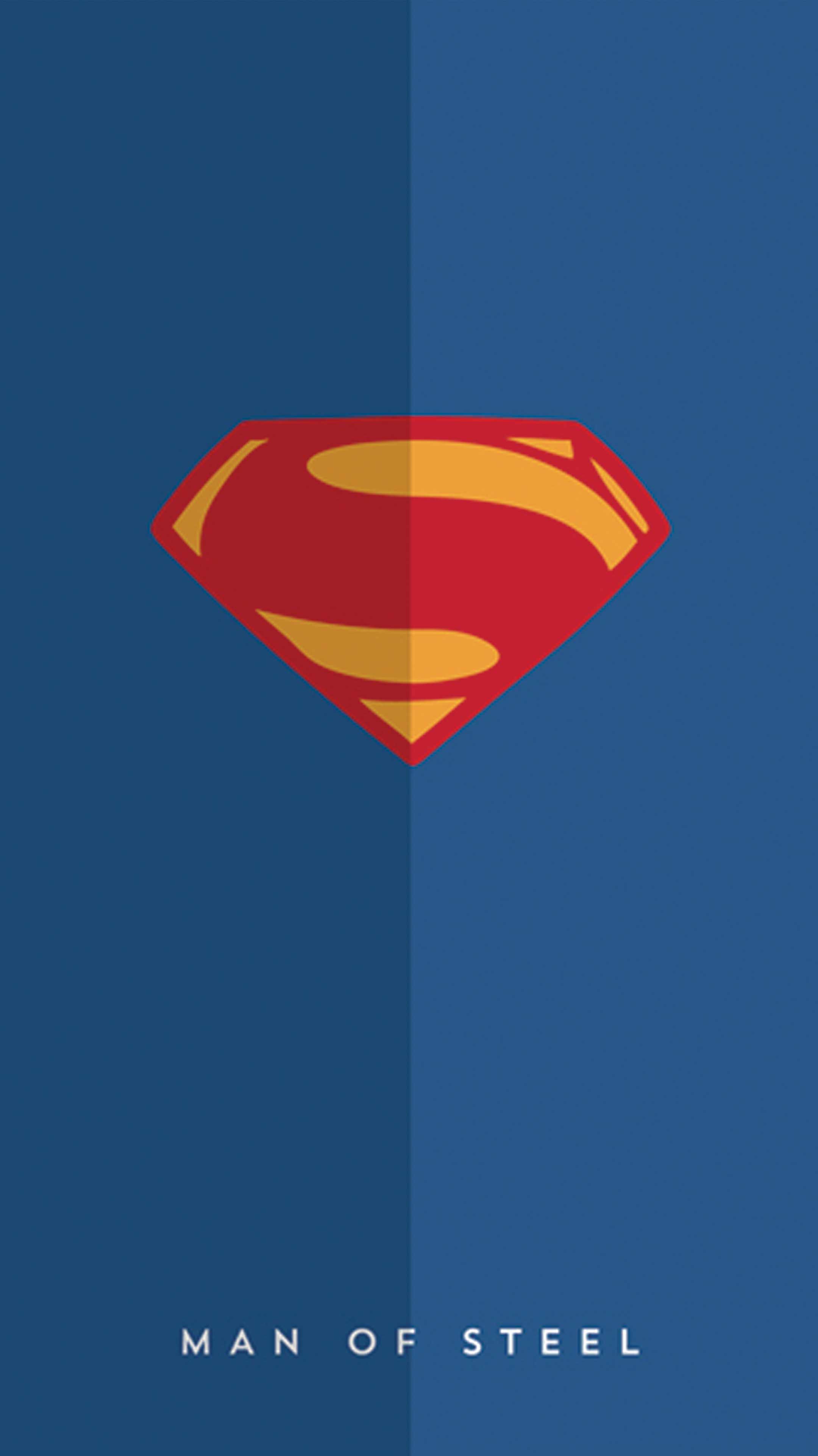 Logo Superman Man of Steel, sfondi Popolari, 2160x3840 Verticale, iPhone