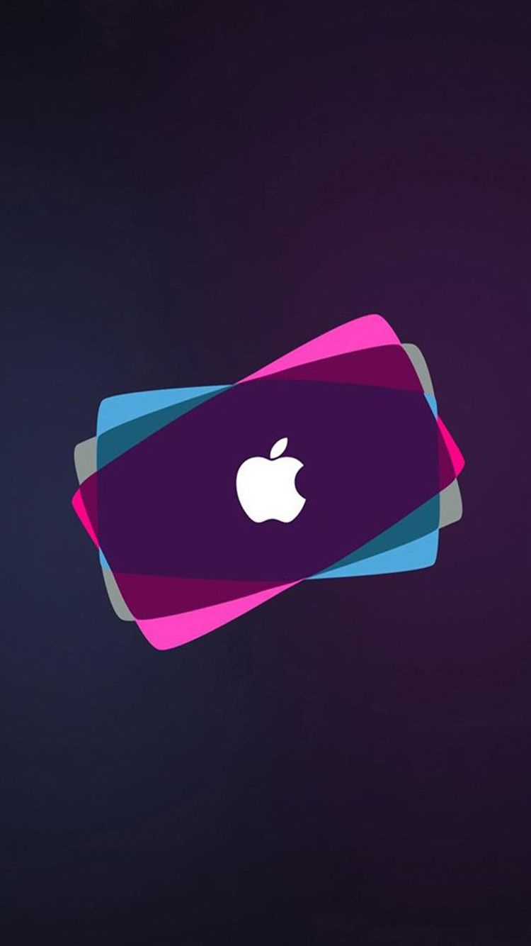 Logo Apple carte colorate, azienda tech, sfondi Popolari, 750x1334 Verticale, iPhone Pro Max
