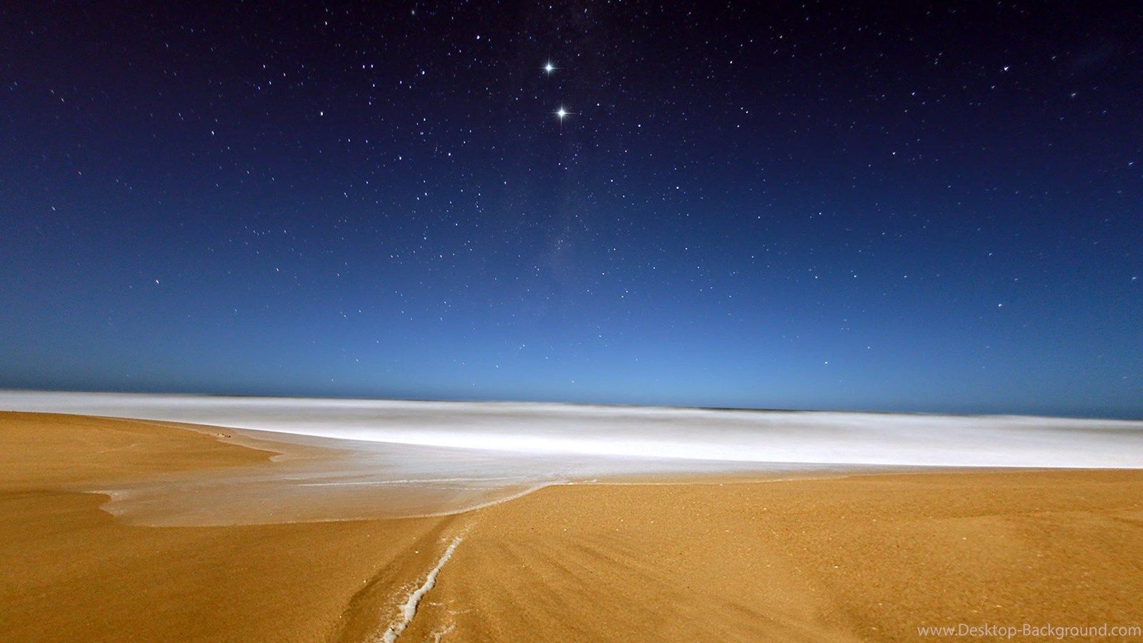 Spiaggia notte cielo stellato, sfondi Popolari, 1600x900 900p, Desktop