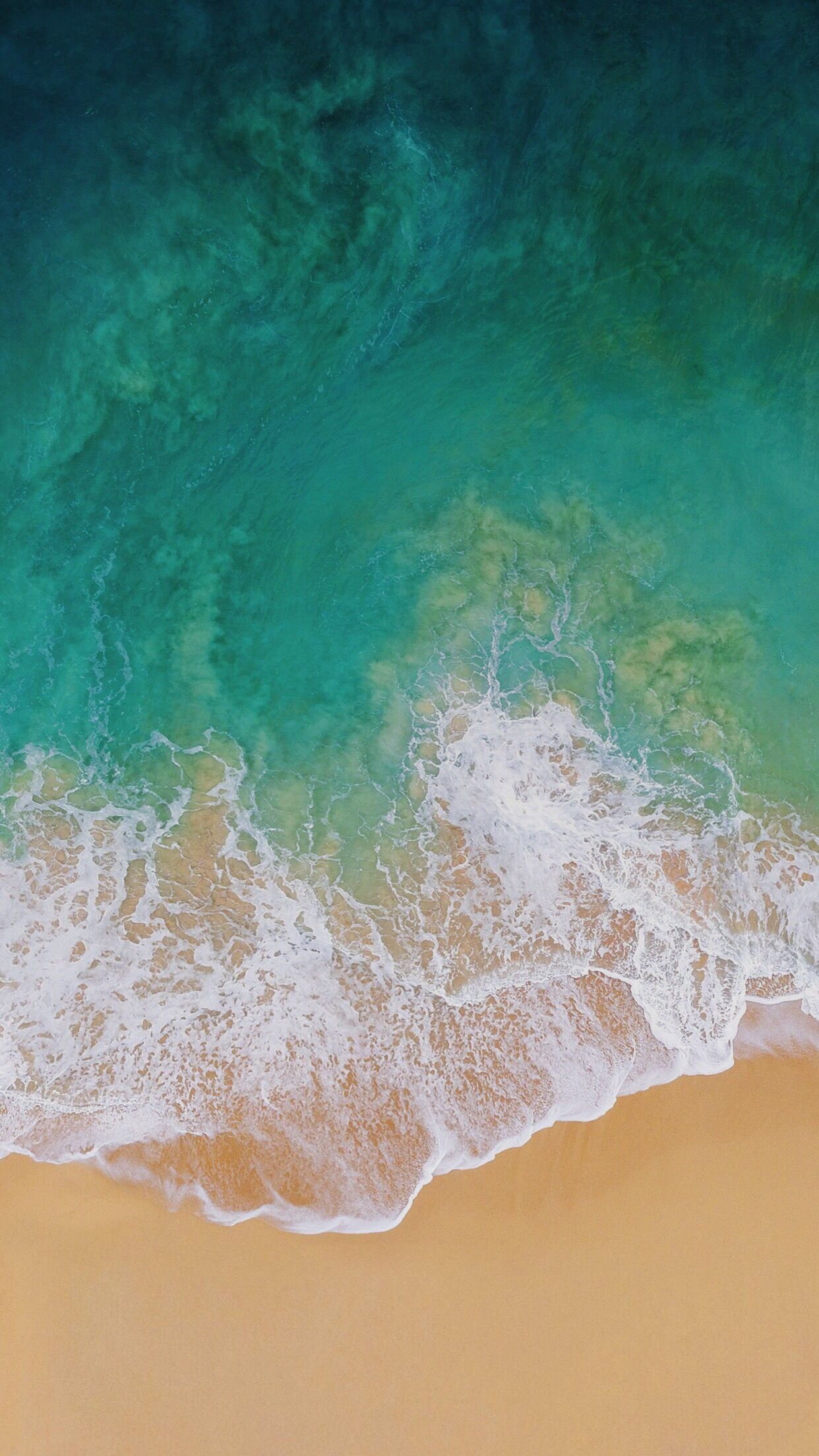 Onde oceano su spiaggia, 1242x2208 Full HD Verticale, iPhone