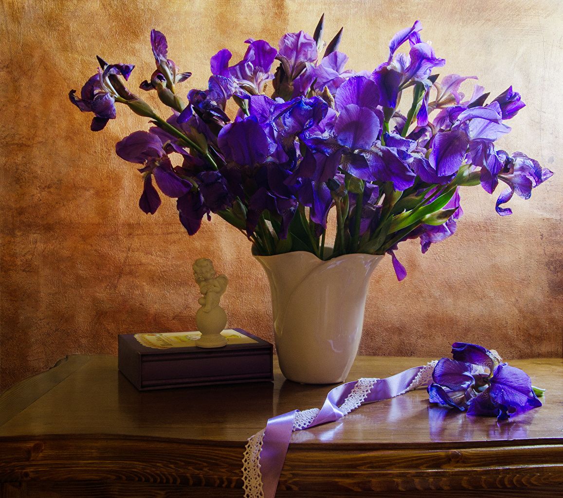 Vaso di iris viola, 1157x1024 HD, PC Desktop