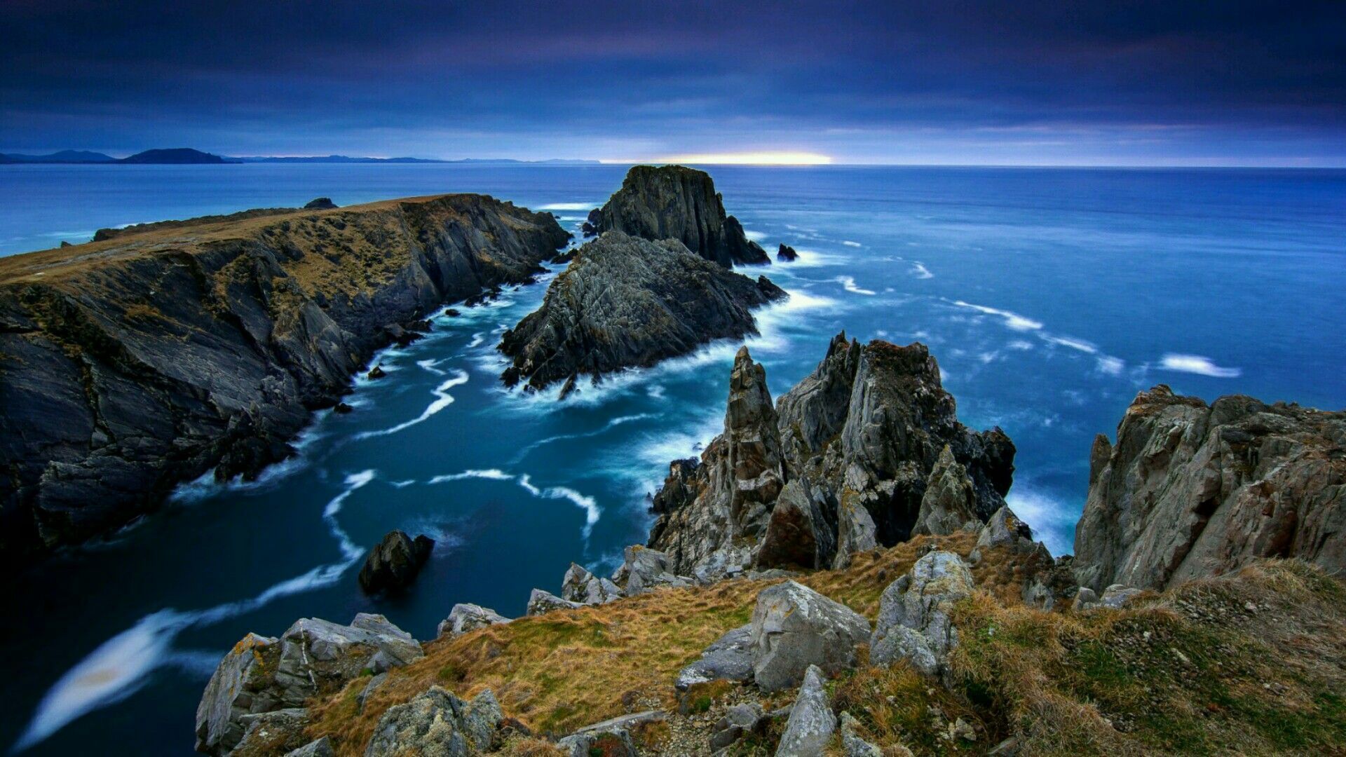 Scogliere costiere Malin Head Irlanda, 1920x1080 Full HD 1080p, PC Desktop