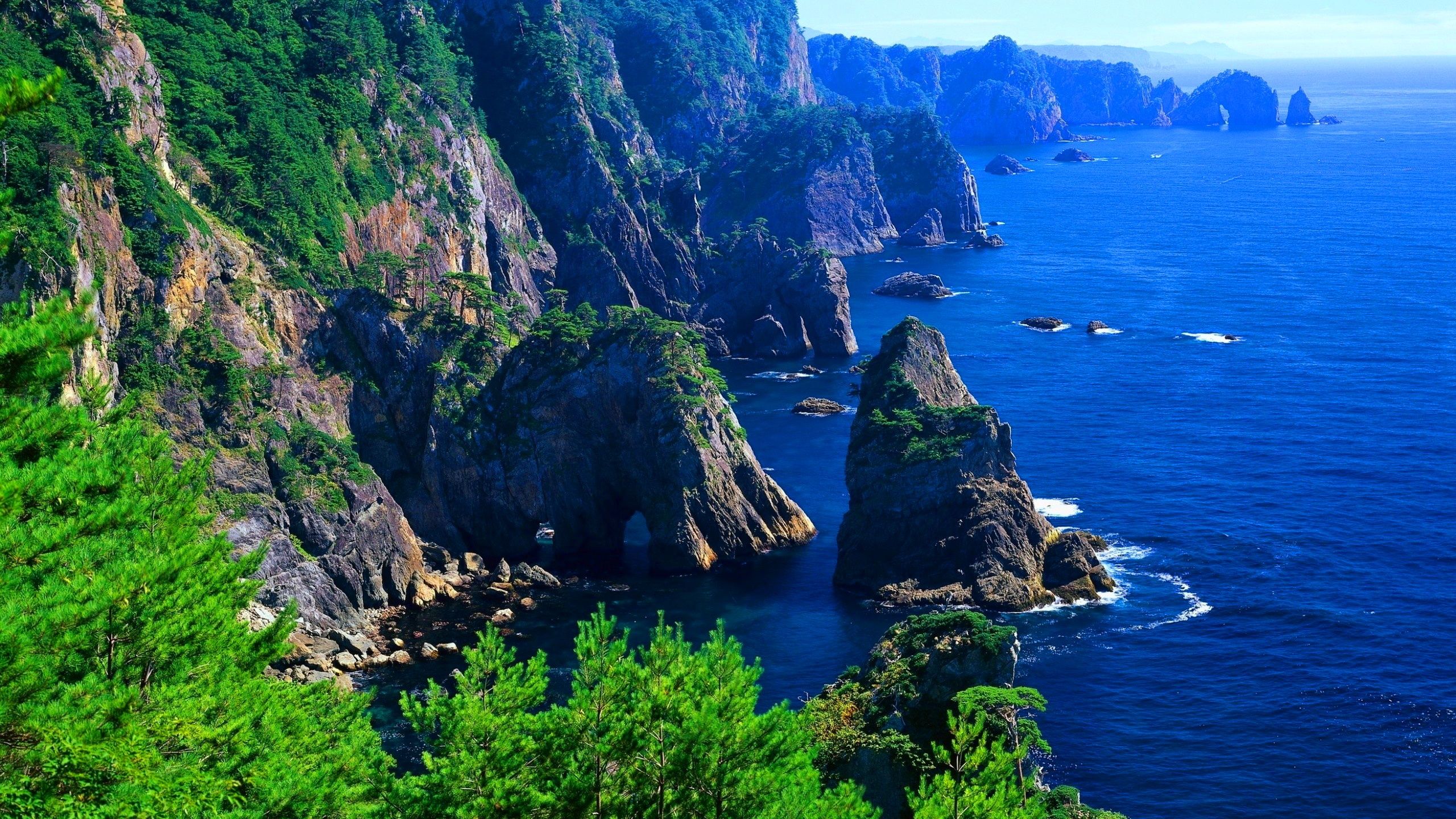 scogliere costa irlandese, 2560x1440 QHD, Monitor Gaming